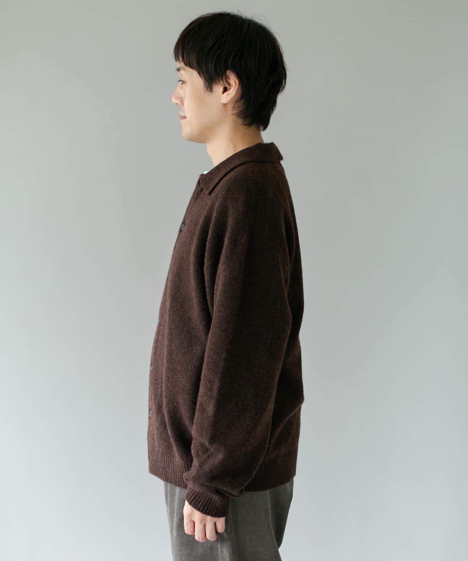 URBAN RESEARCH DOORS「『WEB限定』ウール混もちもちシャツカーディガン 26AW」|カーディガン|