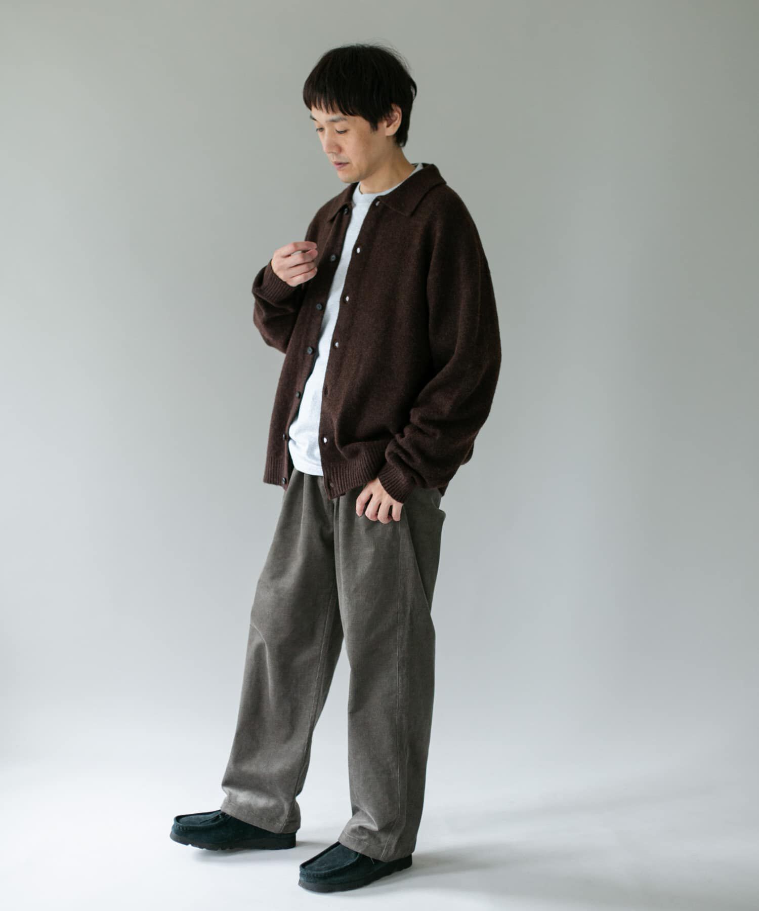URBAN RESEARCH DOORS「『WEB限定』ウール混もちもちシャツカーディガン 26AW」|カーディガン|