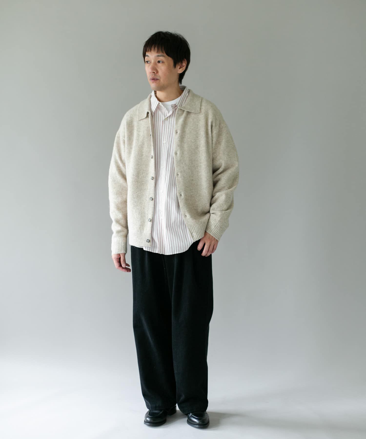 URBAN RESEARCH DOORS「『WEB限定』ウール混もちもちシャツカーディガン 26AW」|カーディガン|