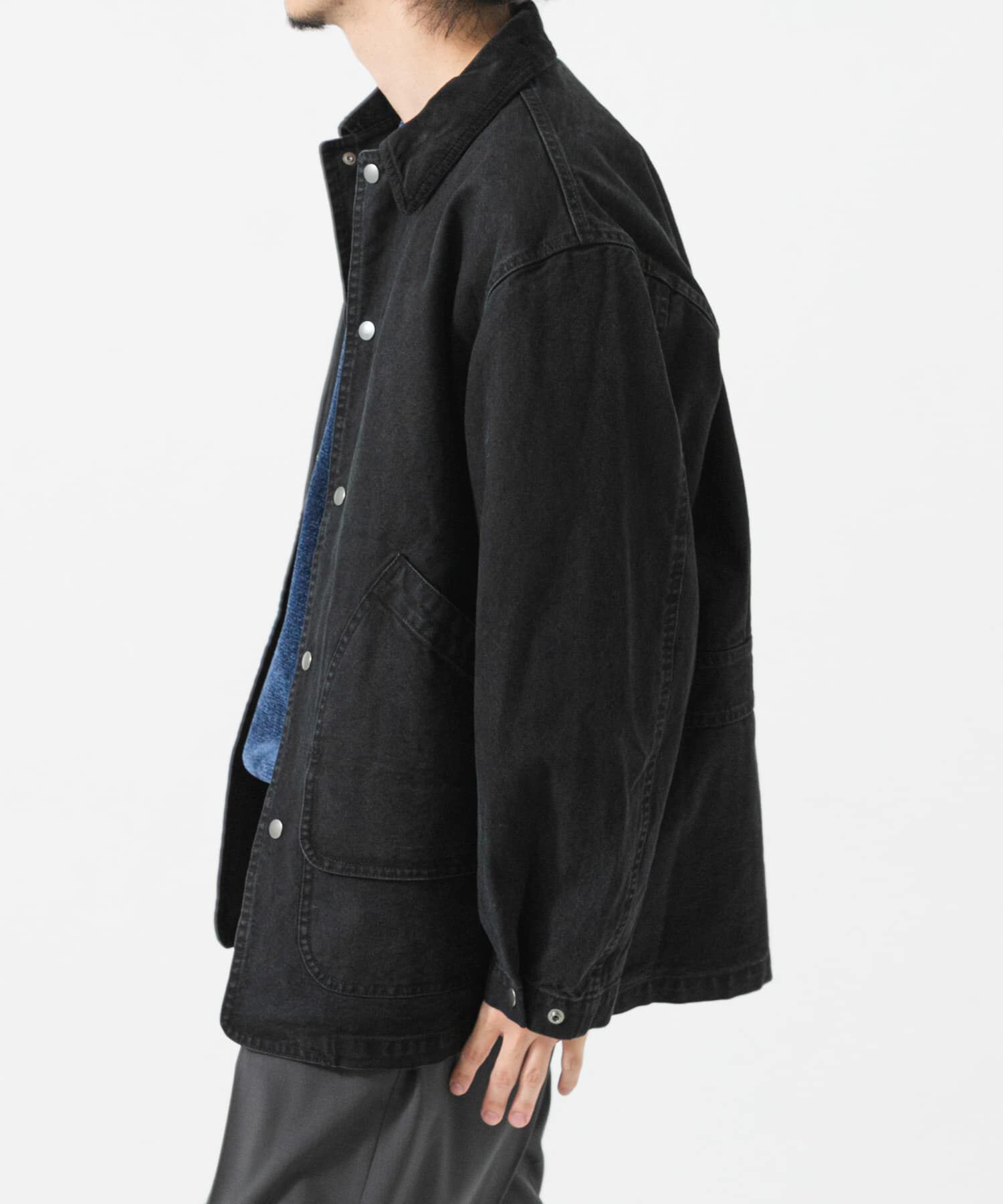 URBAN RESEARCH「DUCK HUNTING JACKET」|ノーカラーコート|