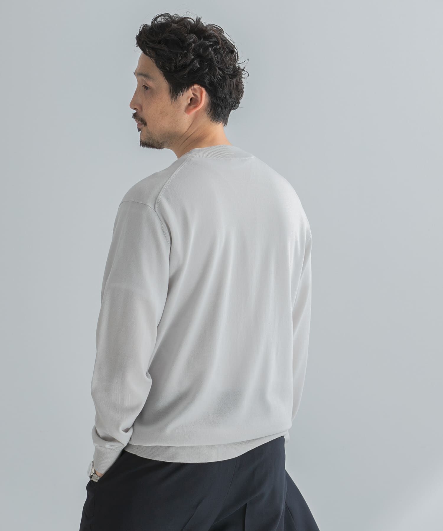 URBAN RESEARCH DOORS「LIFE STYLE TAILOR　マシンウォッシャブルハイゲージクルーニット」|その他|