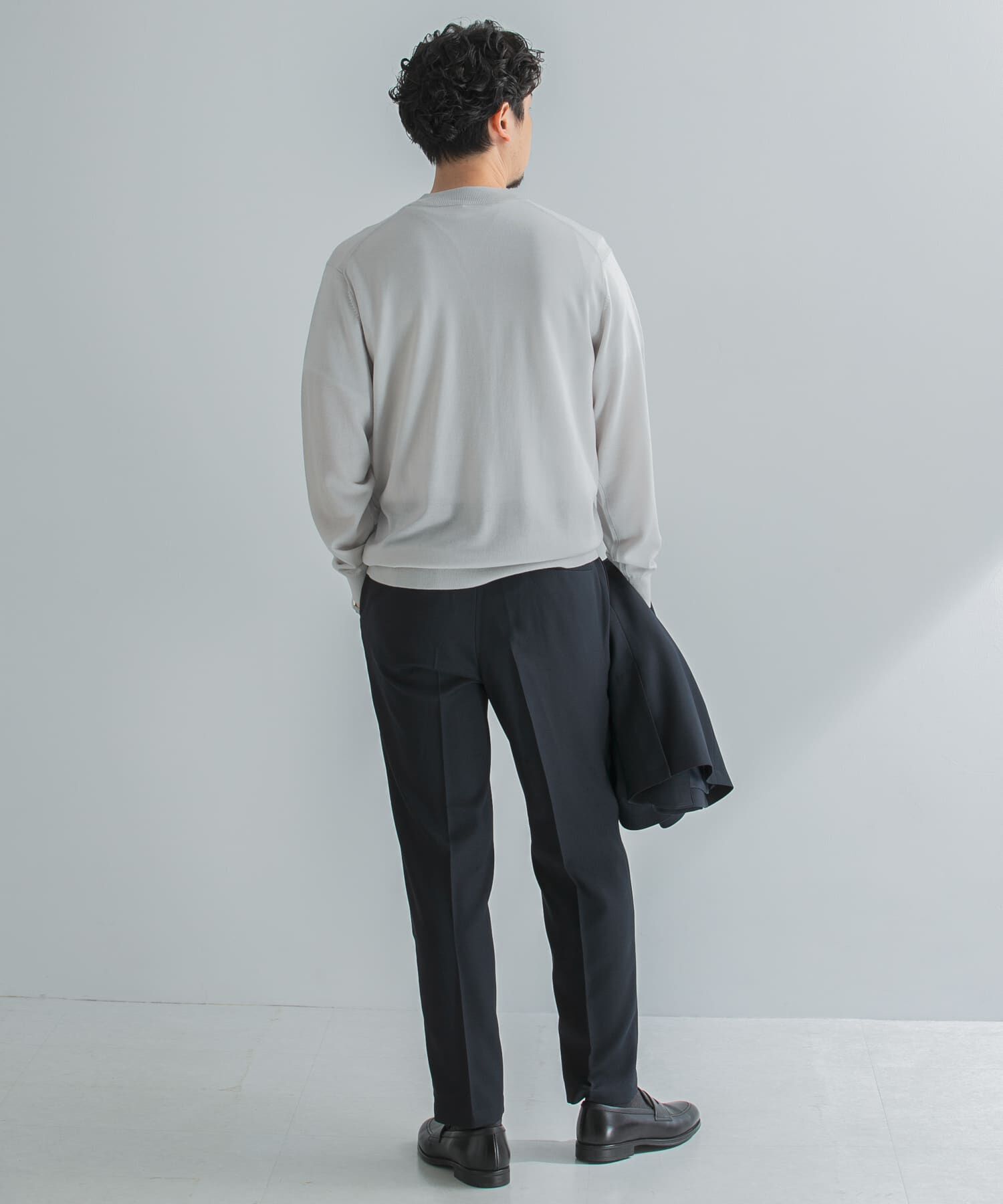 URBAN RESEARCH DOORS「LIFE STYLE TAILOR　マシンウォッシャブルハイゲージクルーニット」|その他|