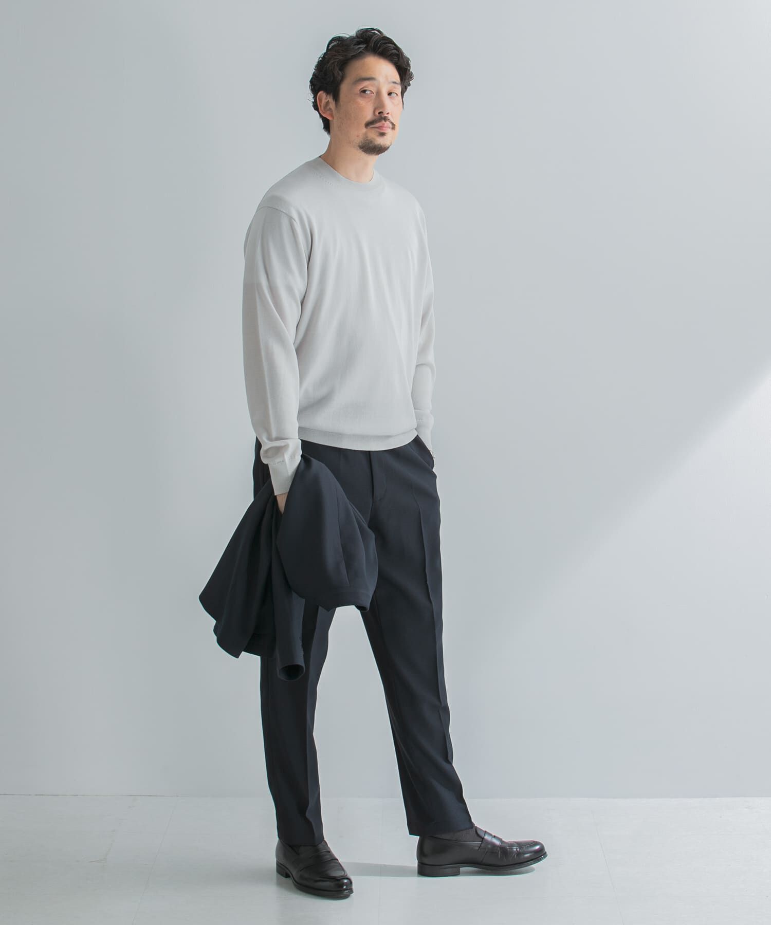 URBAN RESEARCH DOORS「LIFE STYLE TAILOR　マシンウォッシャブルハイゲージクルーニット」|その他|