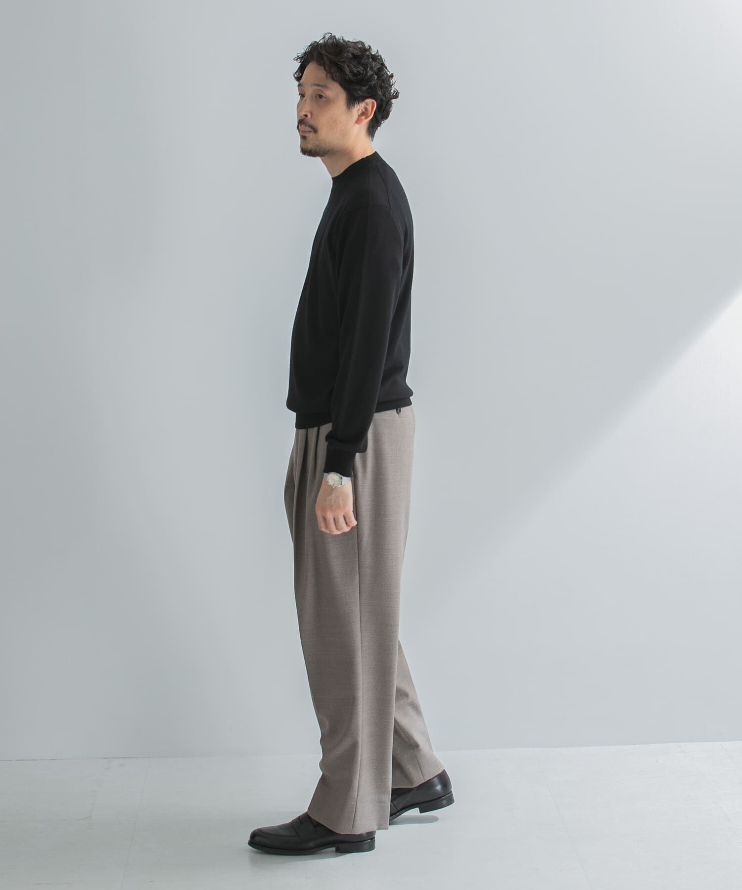 URBAN RESEARCH DOORS「LIFE STYLE TAILOR　マシンウォッシャブルハイゲージクルーニット」|その他|
