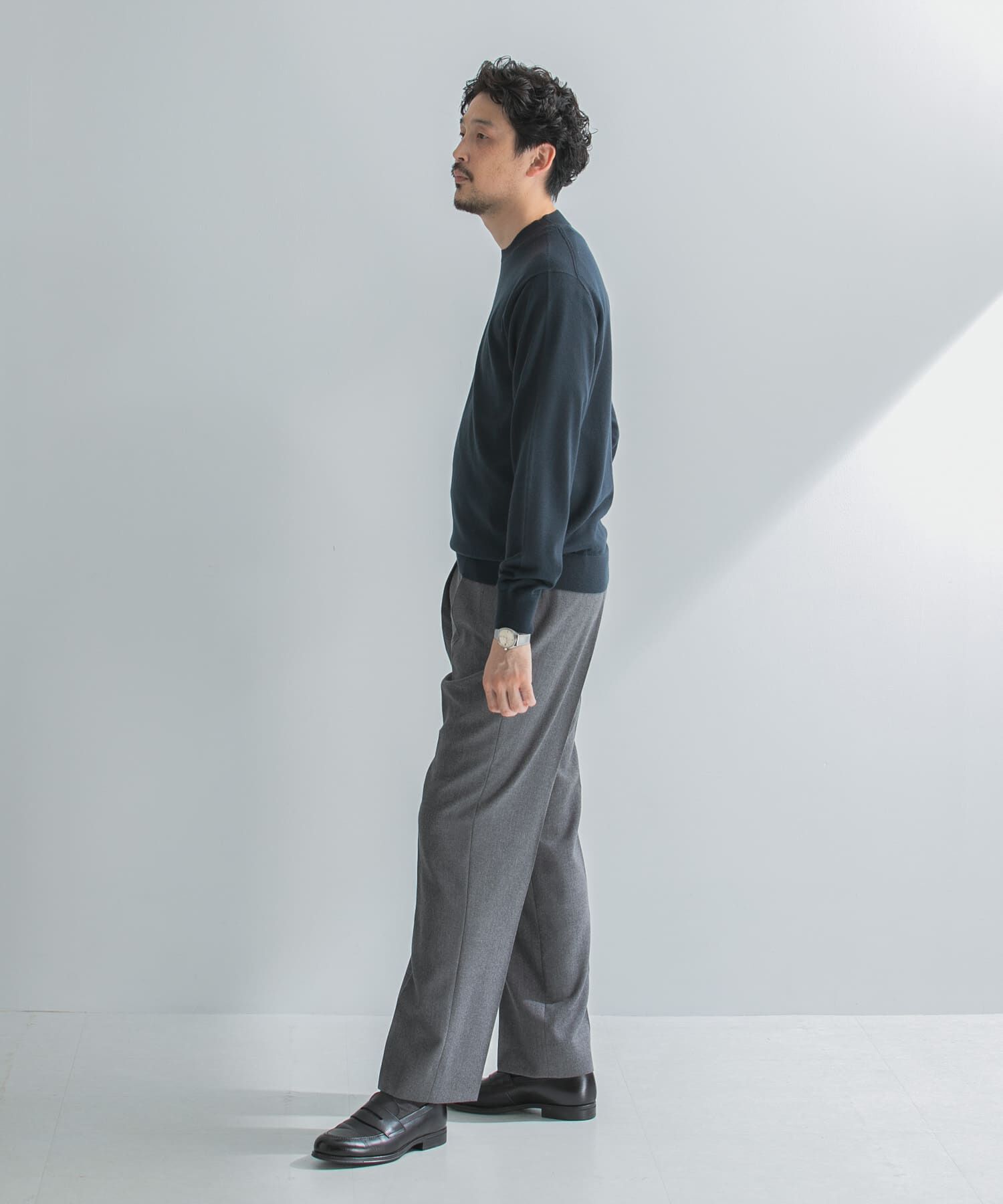 URBAN RESEARCH DOORS「LIFE STYLE TAILOR　マシンウォッシャブルハイゲージクルーニット」|その他|