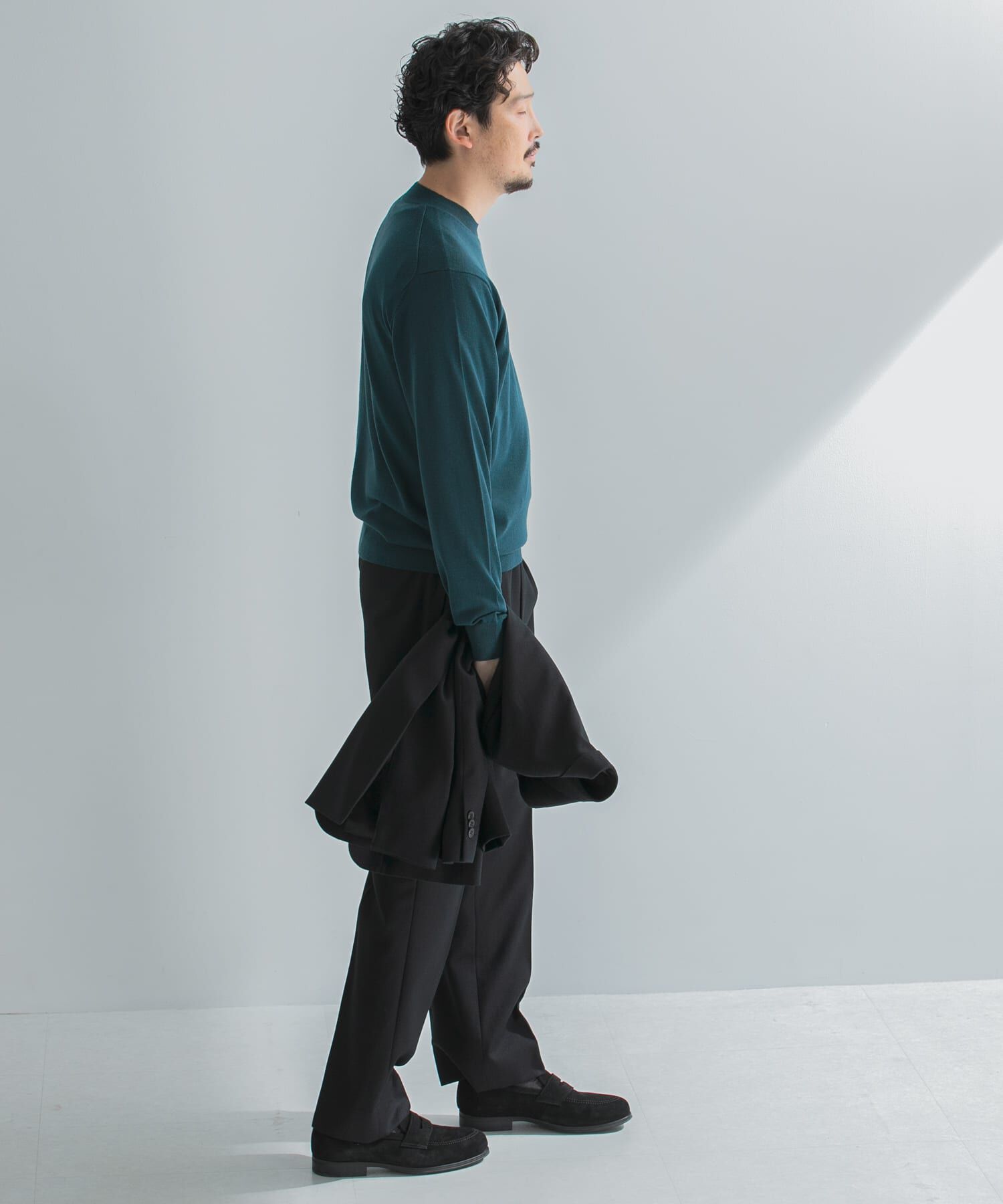 URBAN RESEARCH DOORS「LIFE STYLE TAILOR　マシンウォッシャブルハイゲージクルーニット」|その他|