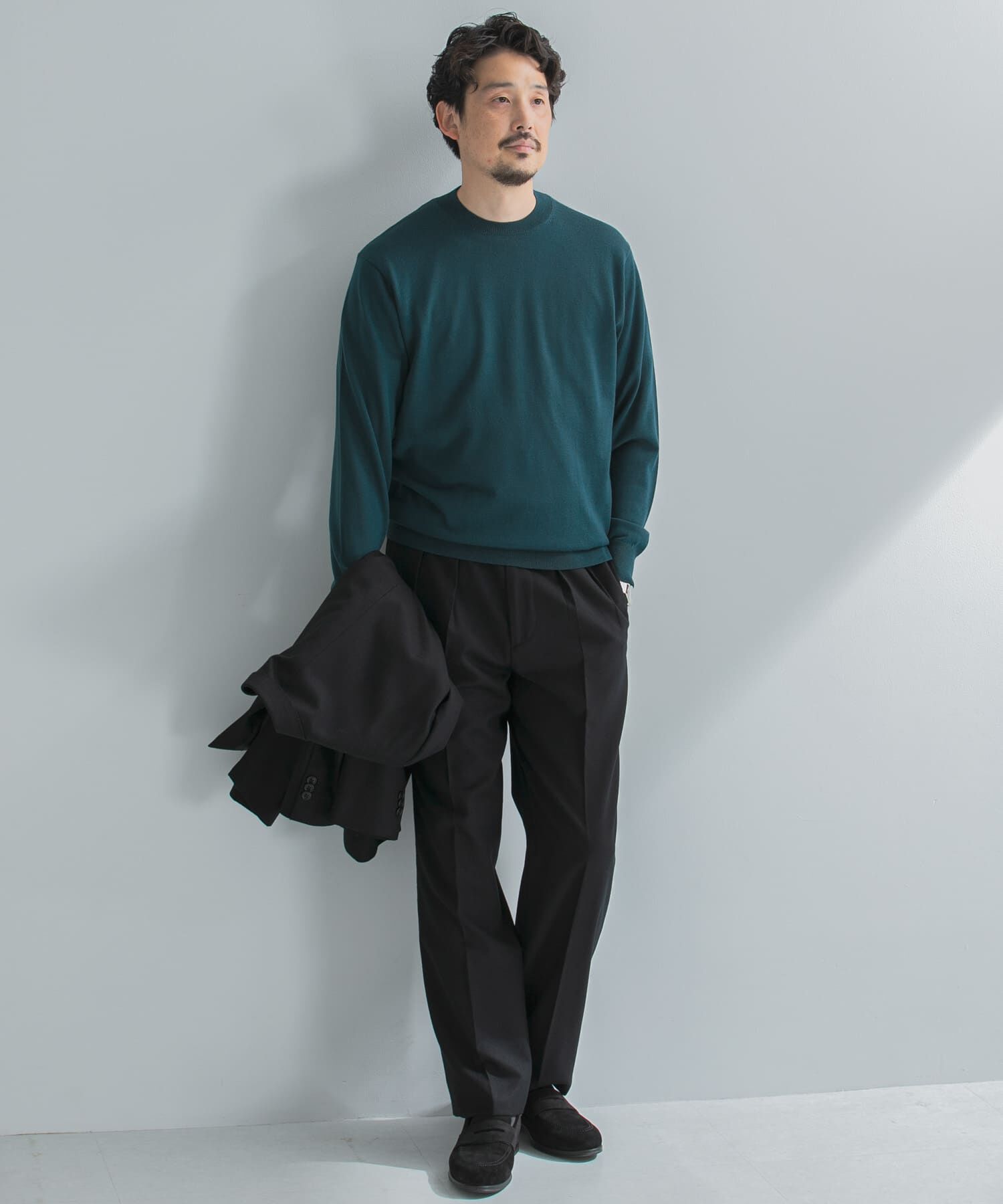 URBAN RESEARCH DOORS「LIFE STYLE TAILOR　マシンウォッシャブルハイゲージクルーニット」|その他|