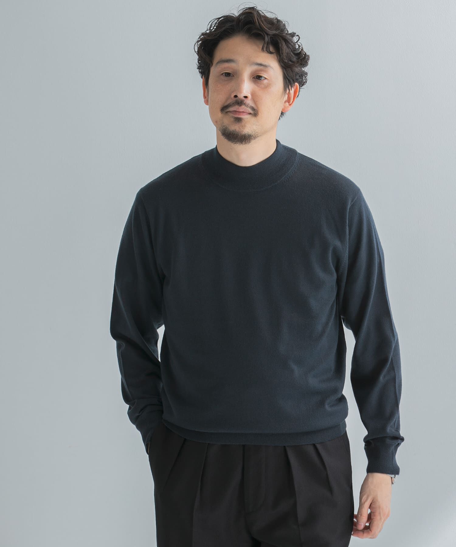 URBAN RESEARCH DOORS「LIFE STYLE TAILOR　マシンウォッシャブルハイゲージモックニット」|その他|