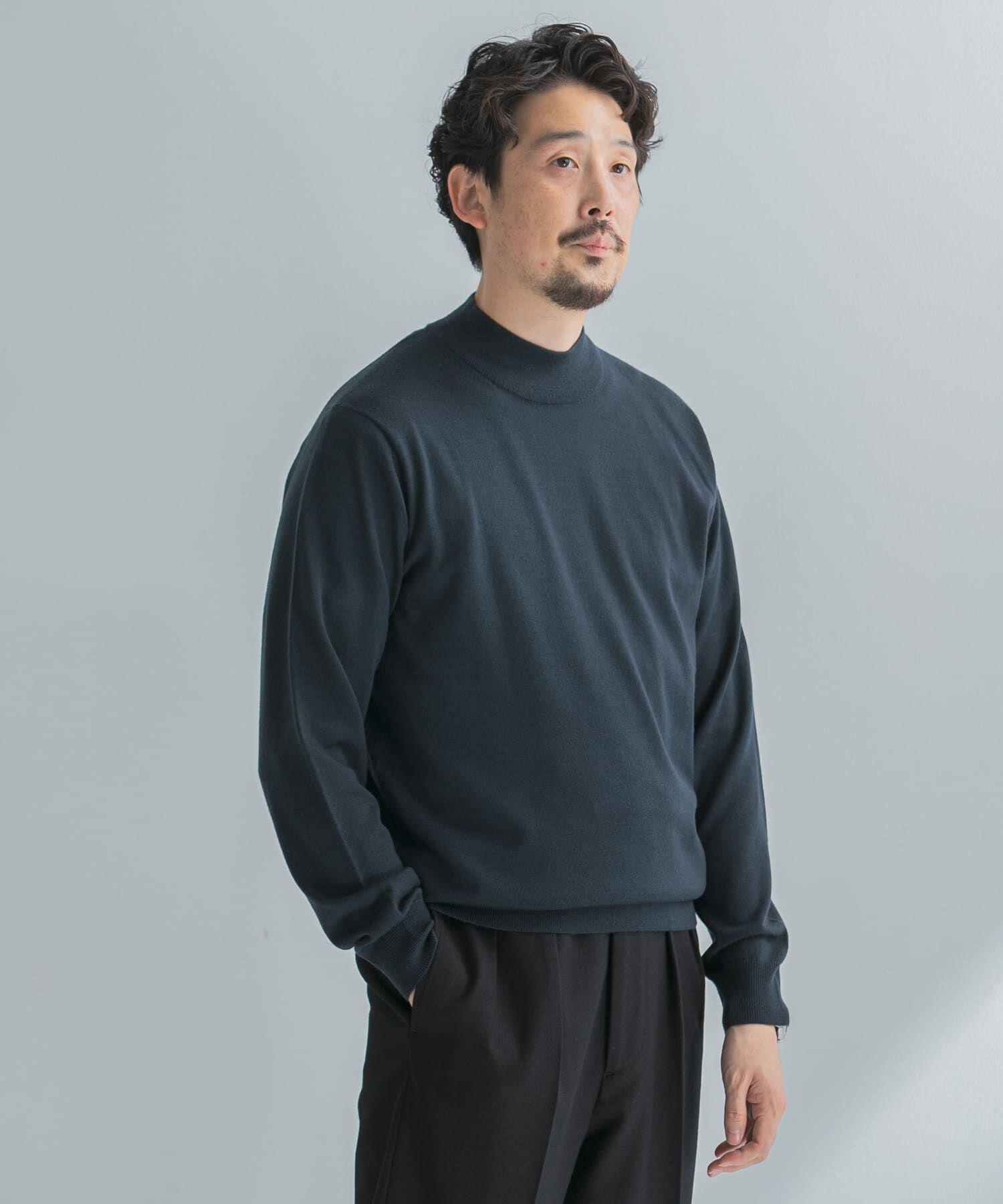 URBAN RESEARCH DOORS「LIFE STYLE TAILOR　マシンウォッシャブルハイゲージモックニット」|その他|
