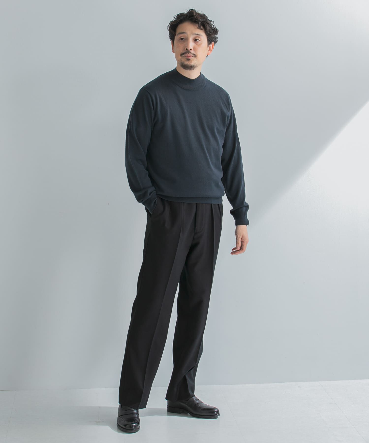 URBAN RESEARCH DOORS「LIFE STYLE TAILOR　マシンウォッシャブルハイゲージモックニット」|その他|