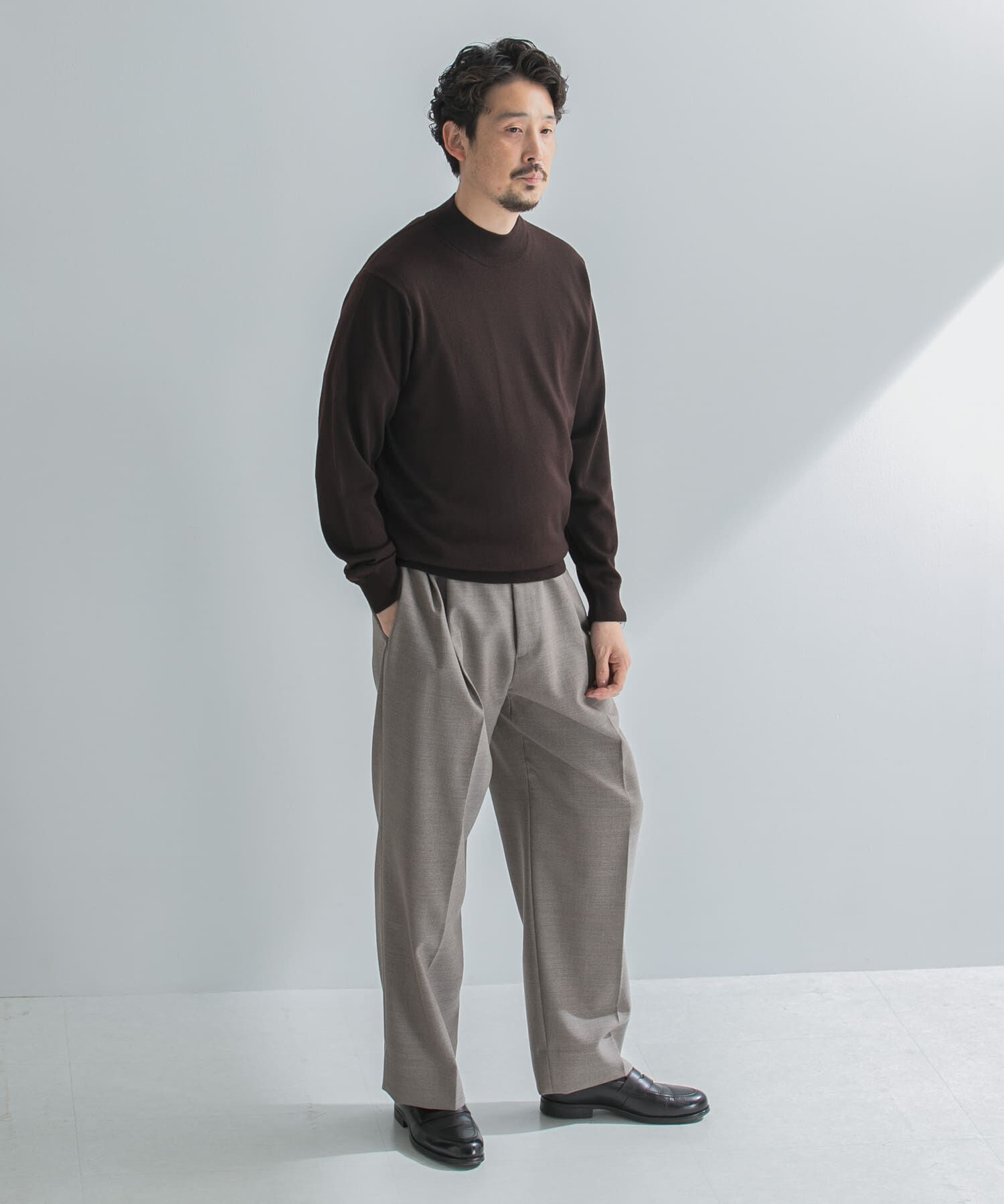 URBAN RESEARCH DOORS「LIFE STYLE TAILOR　マシンウォッシャブルハイゲージモックニット」|その他|