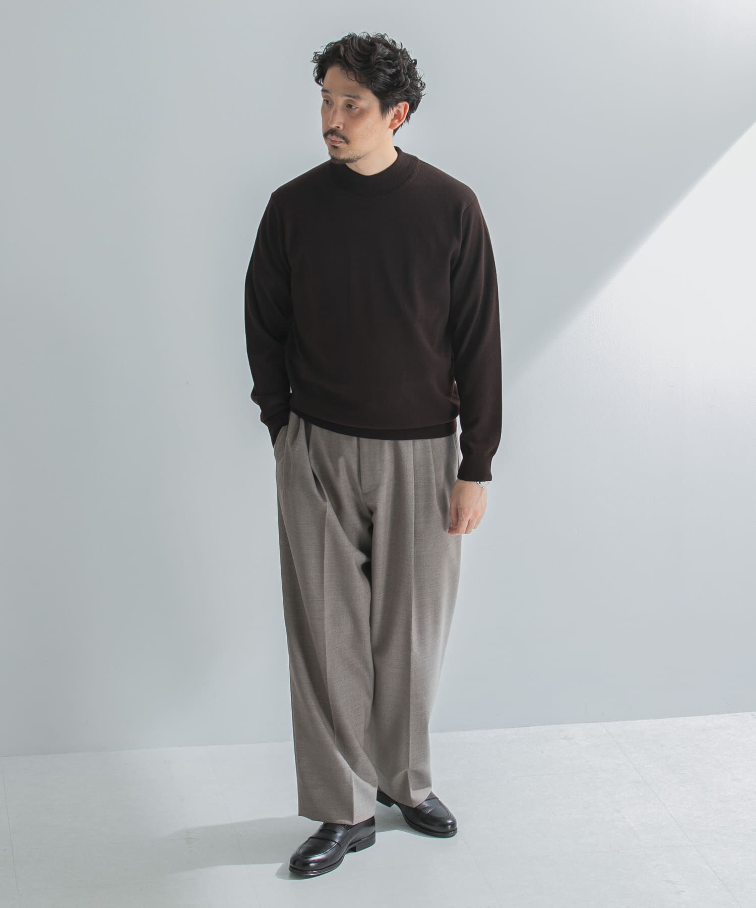 URBAN RESEARCH DOORS「LIFE STYLE TAILOR　マシンウォッシャブルハイゲージモックニット」|その他|