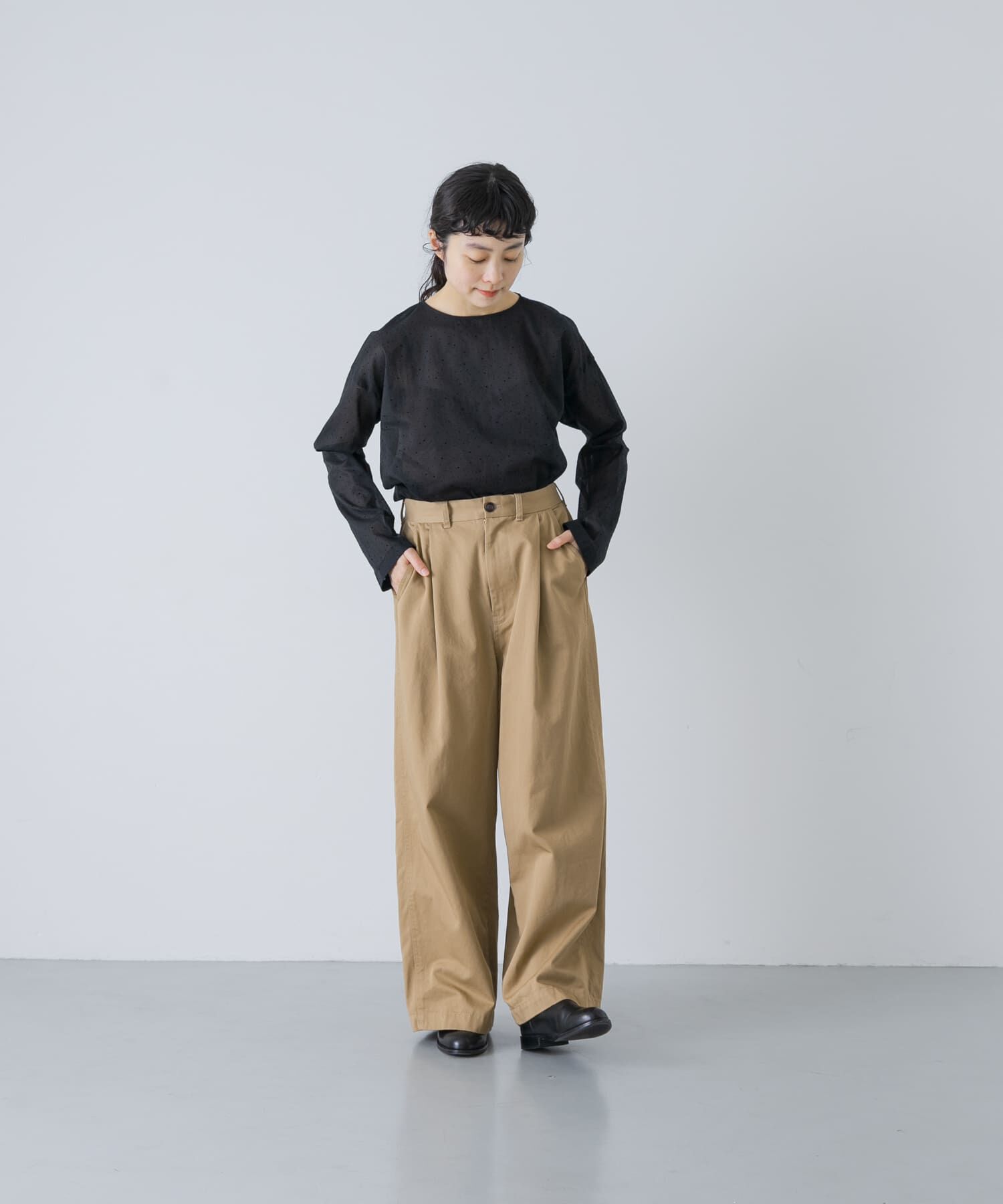 かぐれ「フロッキードットプルオーバー」|シャツ・ブラウス|