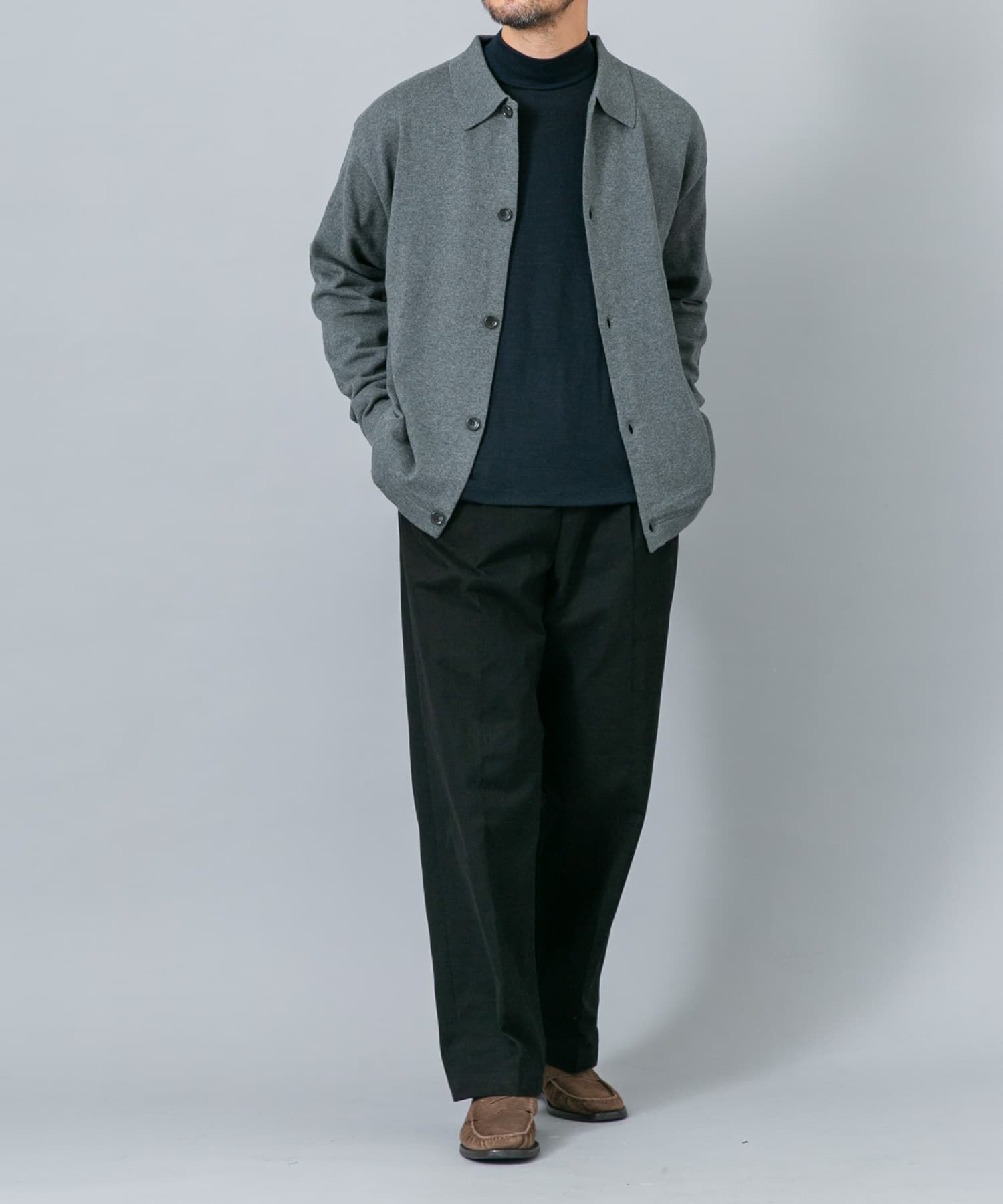 URBAN RESEARCH ROSSO「『イージーケア』コットンカシミヤポロカーディガン」|カーディガン|