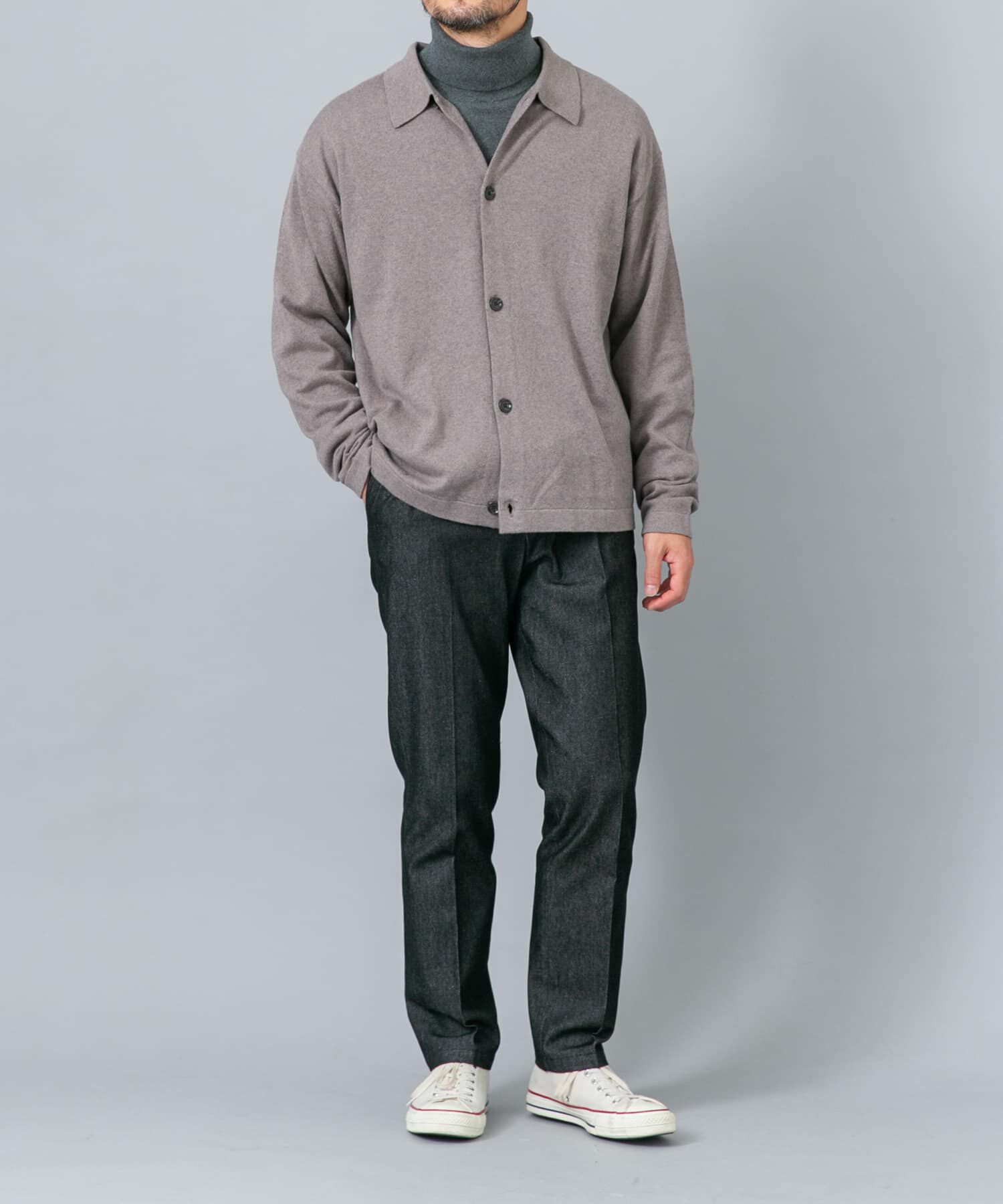 URBAN RESEARCH ROSSO「『イージーケア』コットンカシミヤポロカーディガン」|カーディガン|