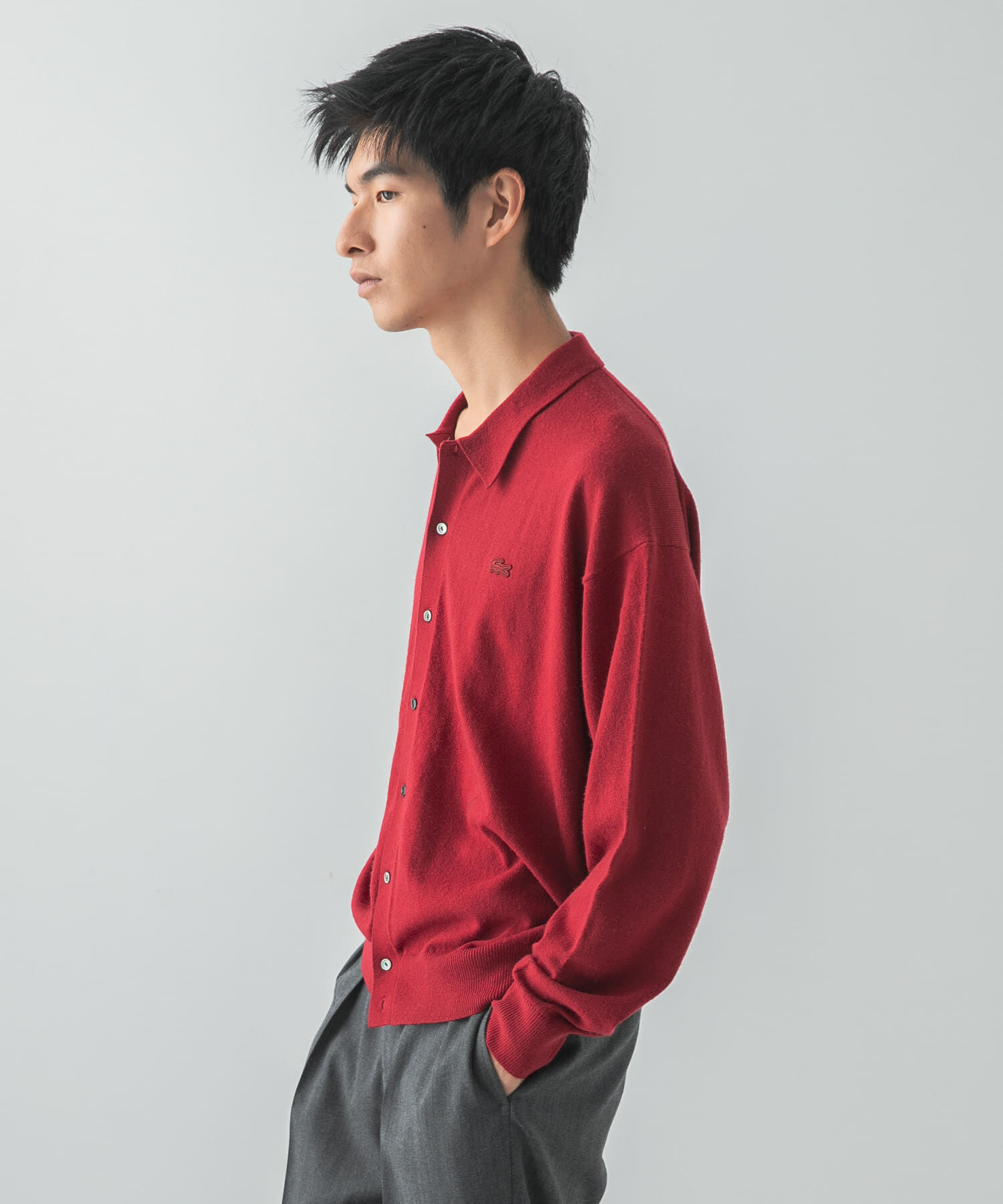 URBAN RESEARCH「『別注』LACOSTE&times;URBAN RESEARC　KNIT POLO CARDIGAN」|カーディガン|