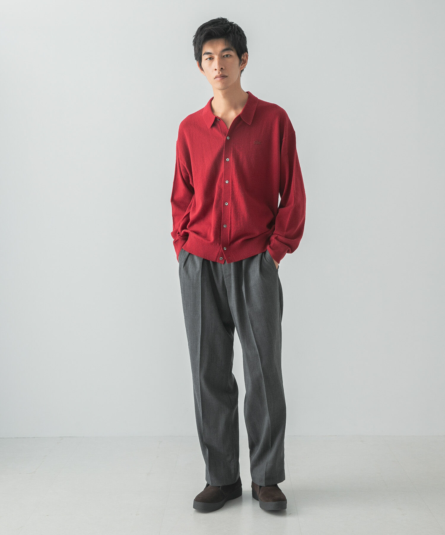 URBAN RESEARCH「『別注』LACOSTE&times;URBAN RESEARC　KNIT POLO CARDIGAN」|カーディガン|