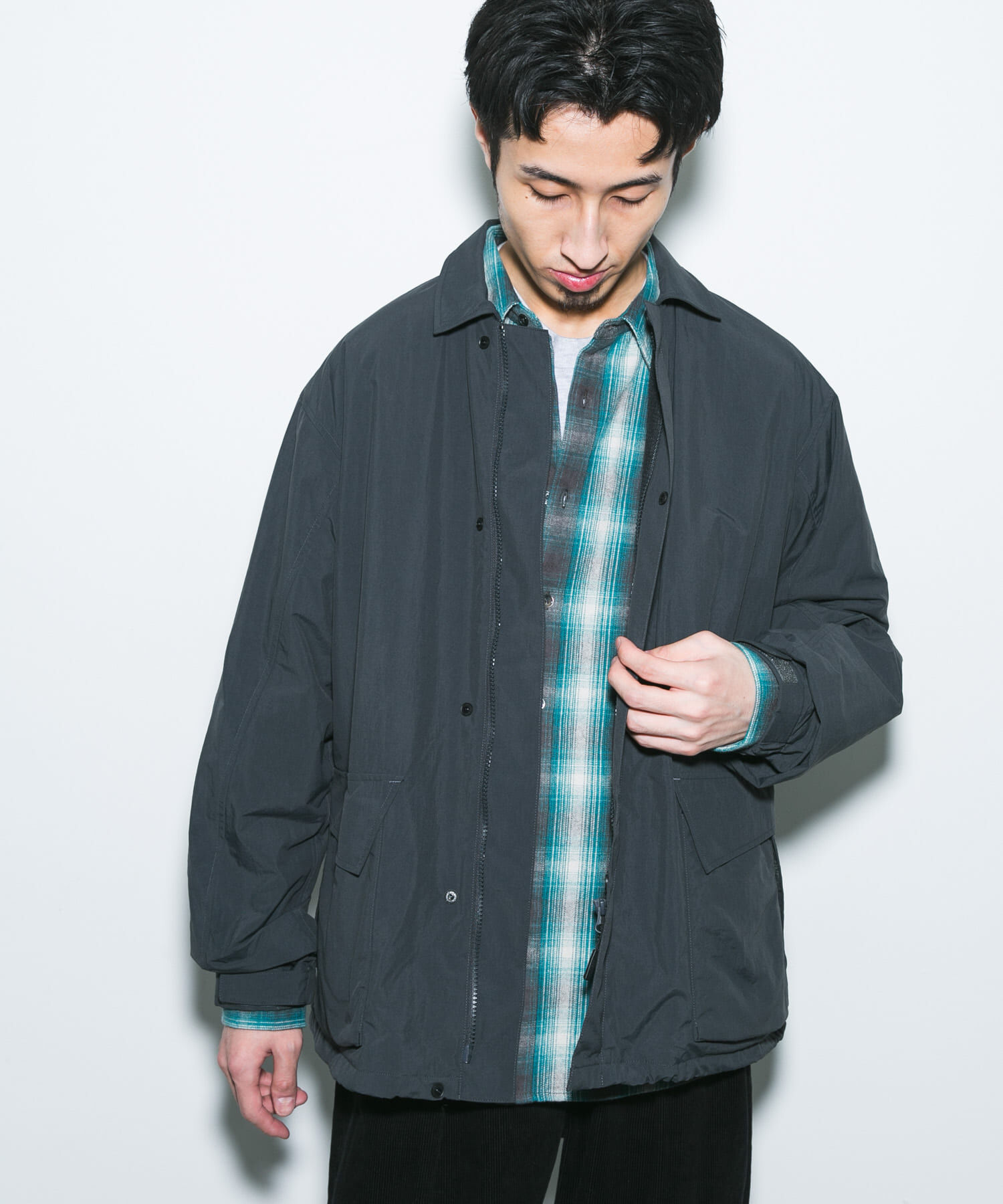 URBAN RESEARCH DOORS「『別注』Marmot&times;DOORS　PERTEX OCTA JACKET」|ノーカラーコート|