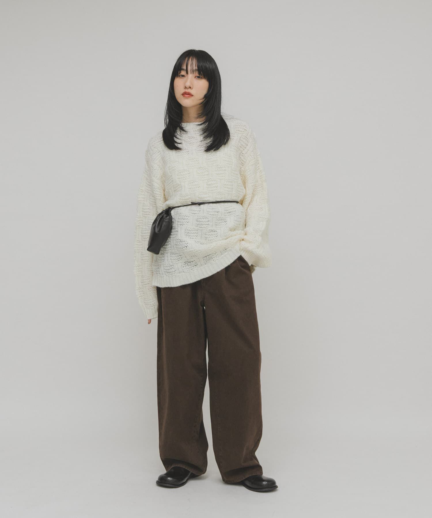  「グリッドパターンニット」|ニット・セーター|
