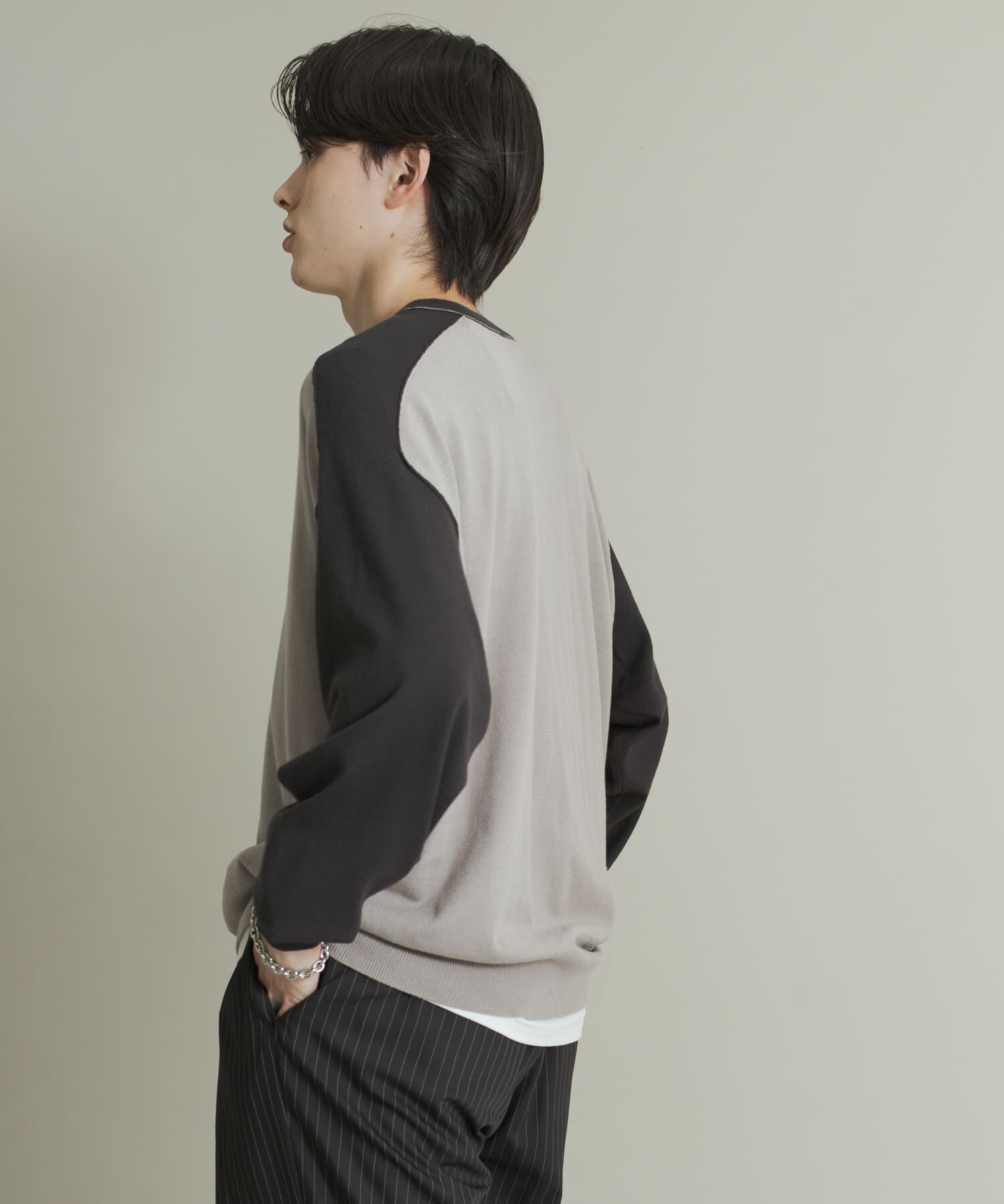 SENSE OF PLACE by URBAN RESEARCH「ハイショクVネックニット」|ニット・セーター|