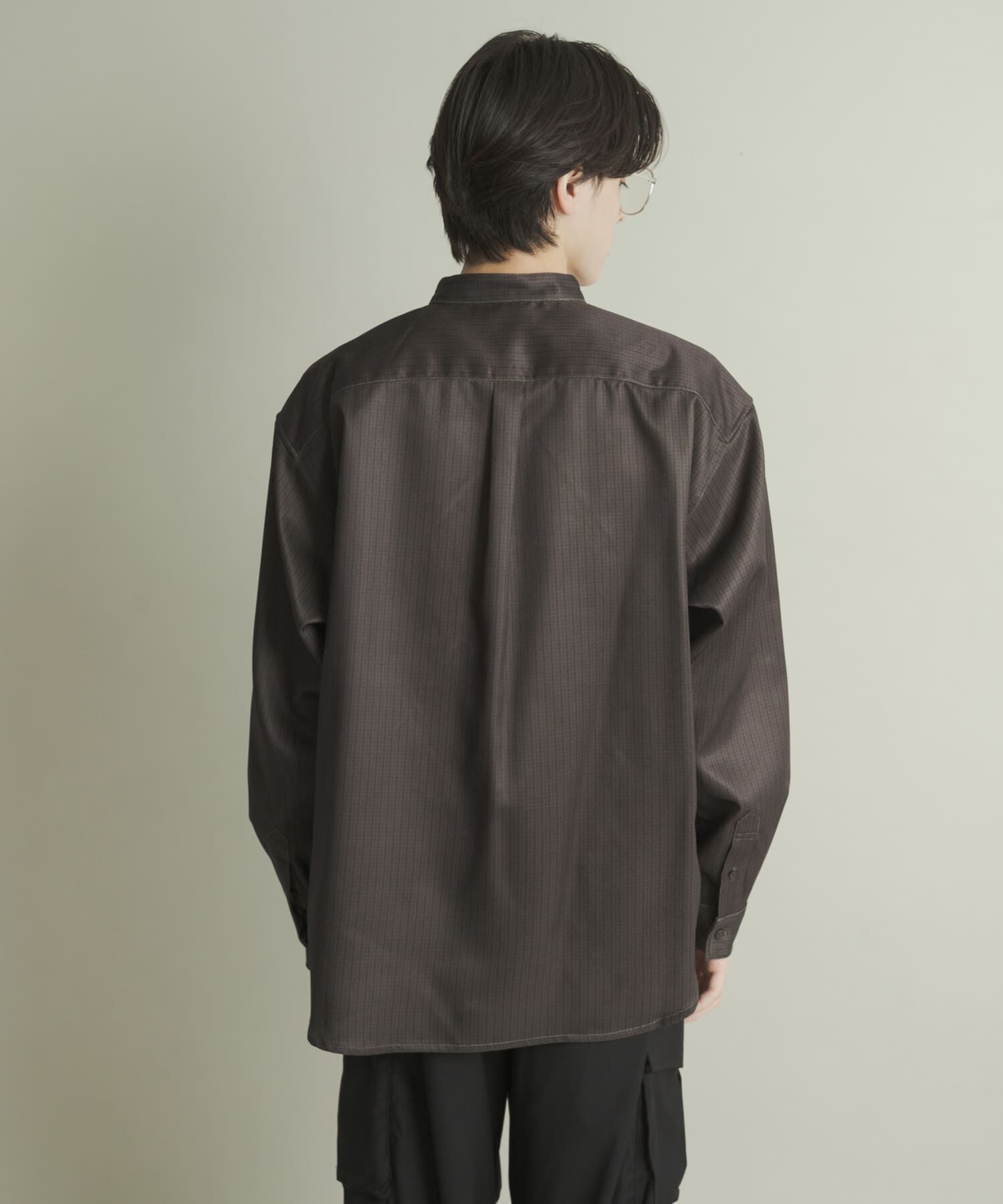 SENSE OF PLACE by URBAN RESEARCH「ウールライクバンドカラールーズシャツ」|シャツ・ブラウス|