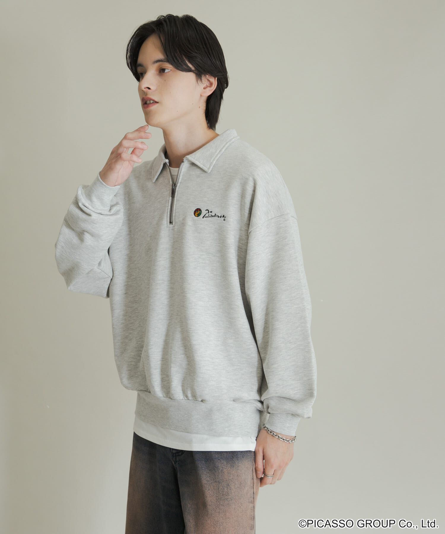 SENSE OF PLACE by URBAN RESEARCH「PICASSO ハーフジップスウェット」|スウェット・ジャージ|