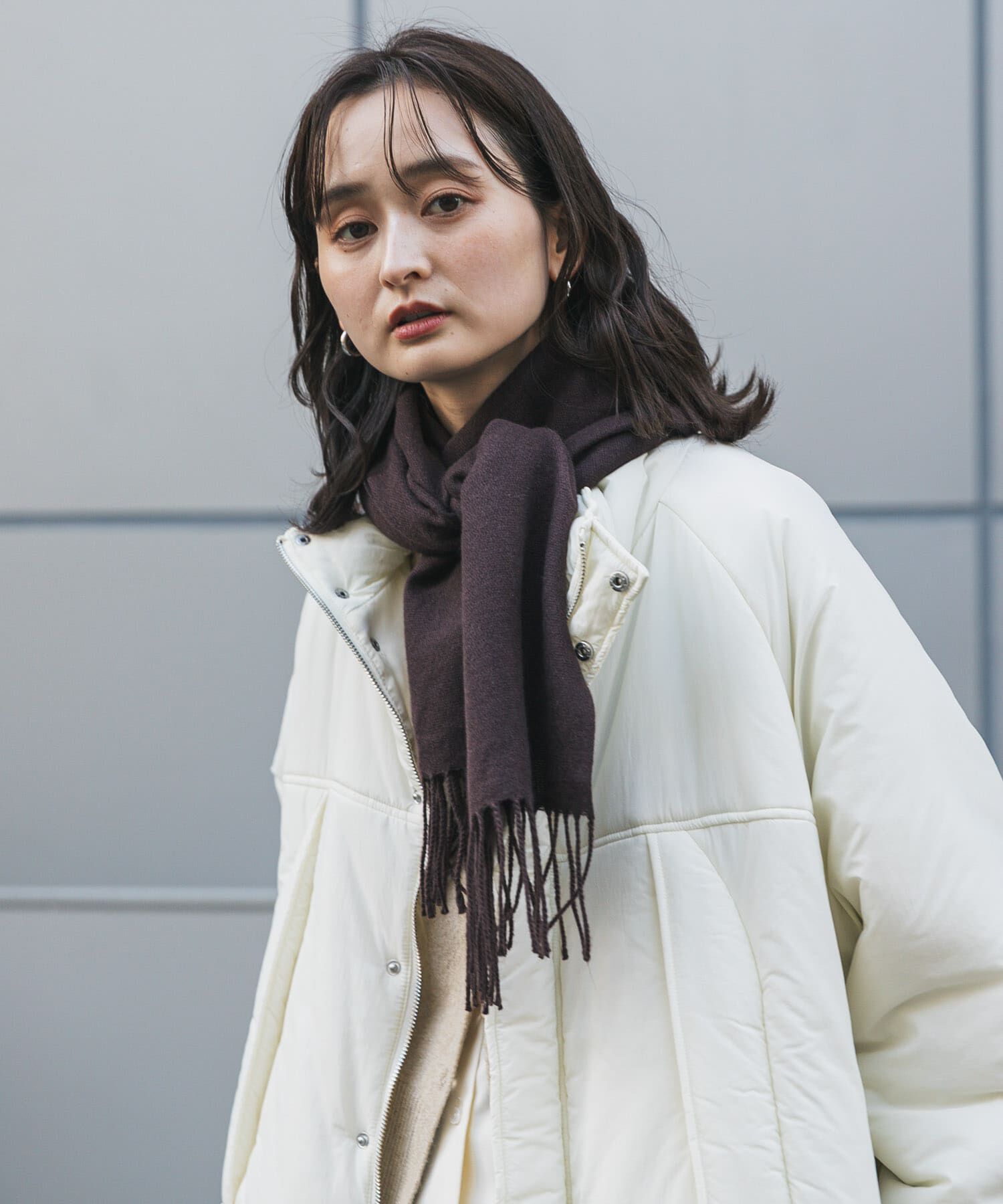SENSE OF PLACE by URBAN RESEARCH「フリンジストール」|マフラー|
