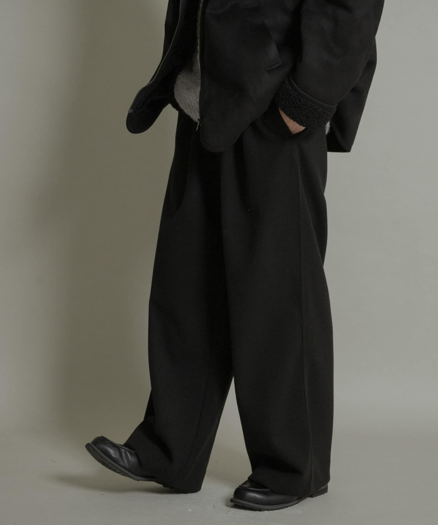 SENSE OF PLACE by URBAN RESEARCH「ジャージメルトンタックワイドパンツ」|その他|