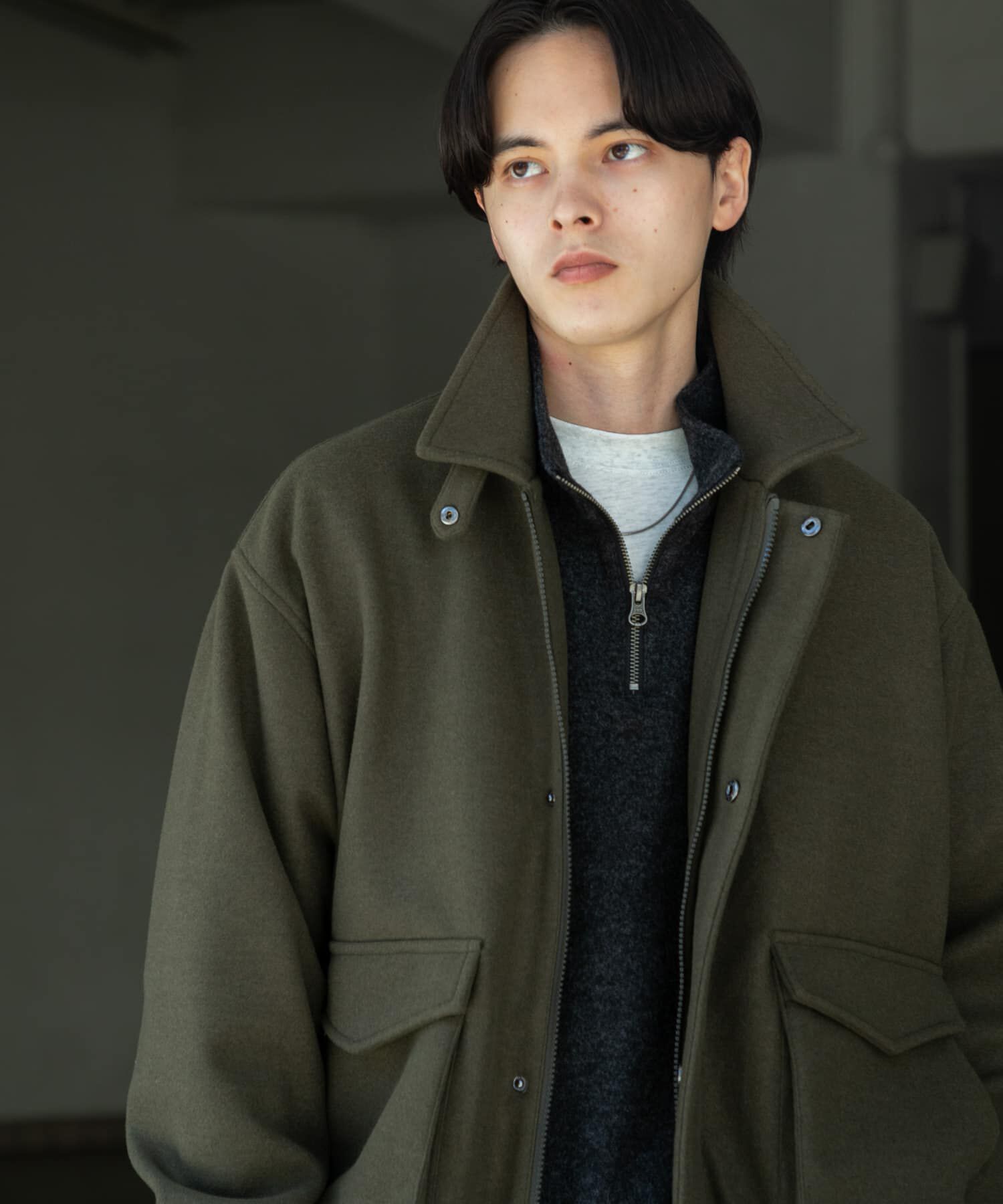 SENSE OF PLACE by URBAN RESEARCH「『UR TECH』カットメルトンブルゾン」|ブルゾン・スタジャン|