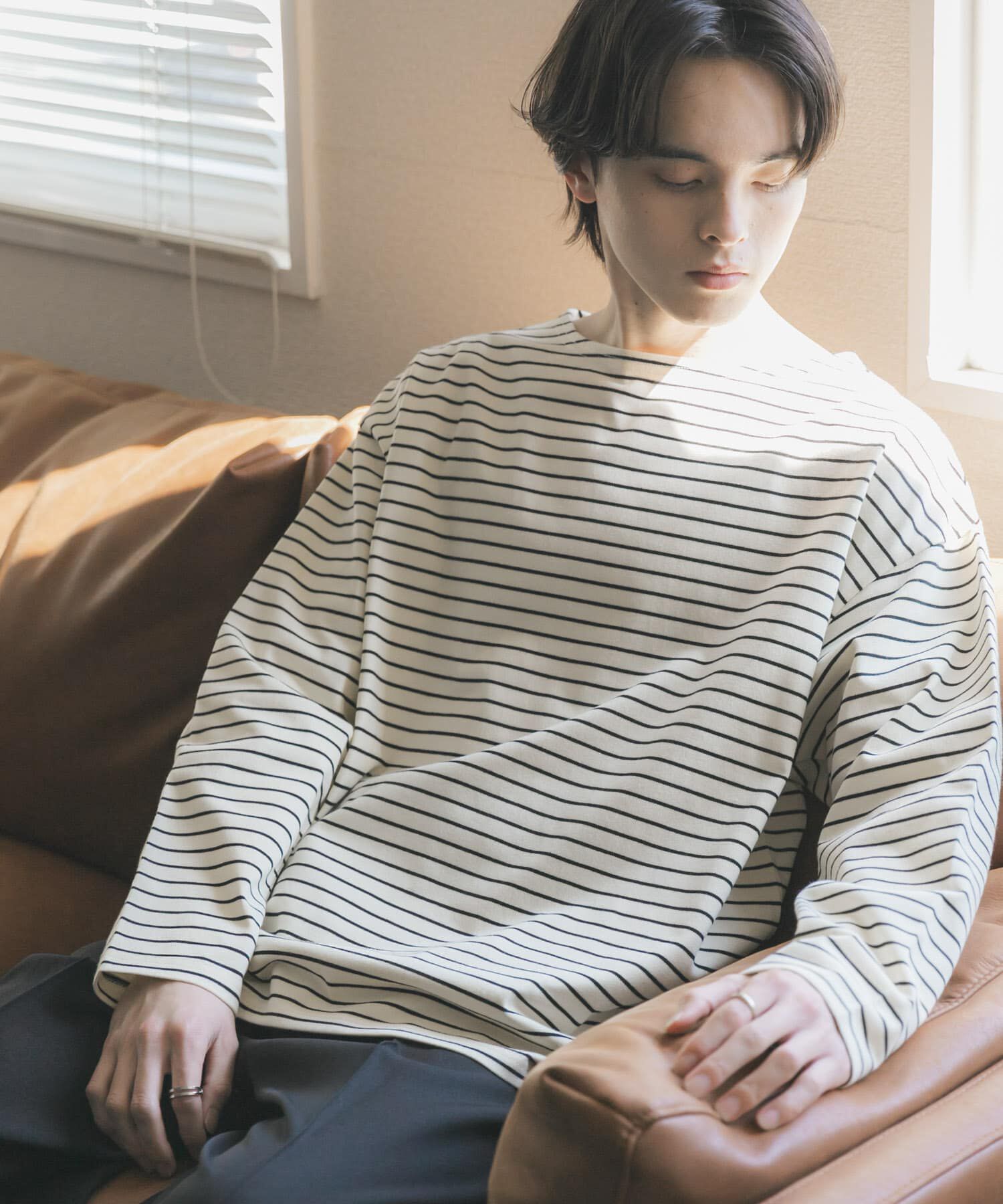 SENSE OF PLACE by URBAN RESEARCH「エクストラルーズバスクシャツ」|Tシャツ・カットソー|