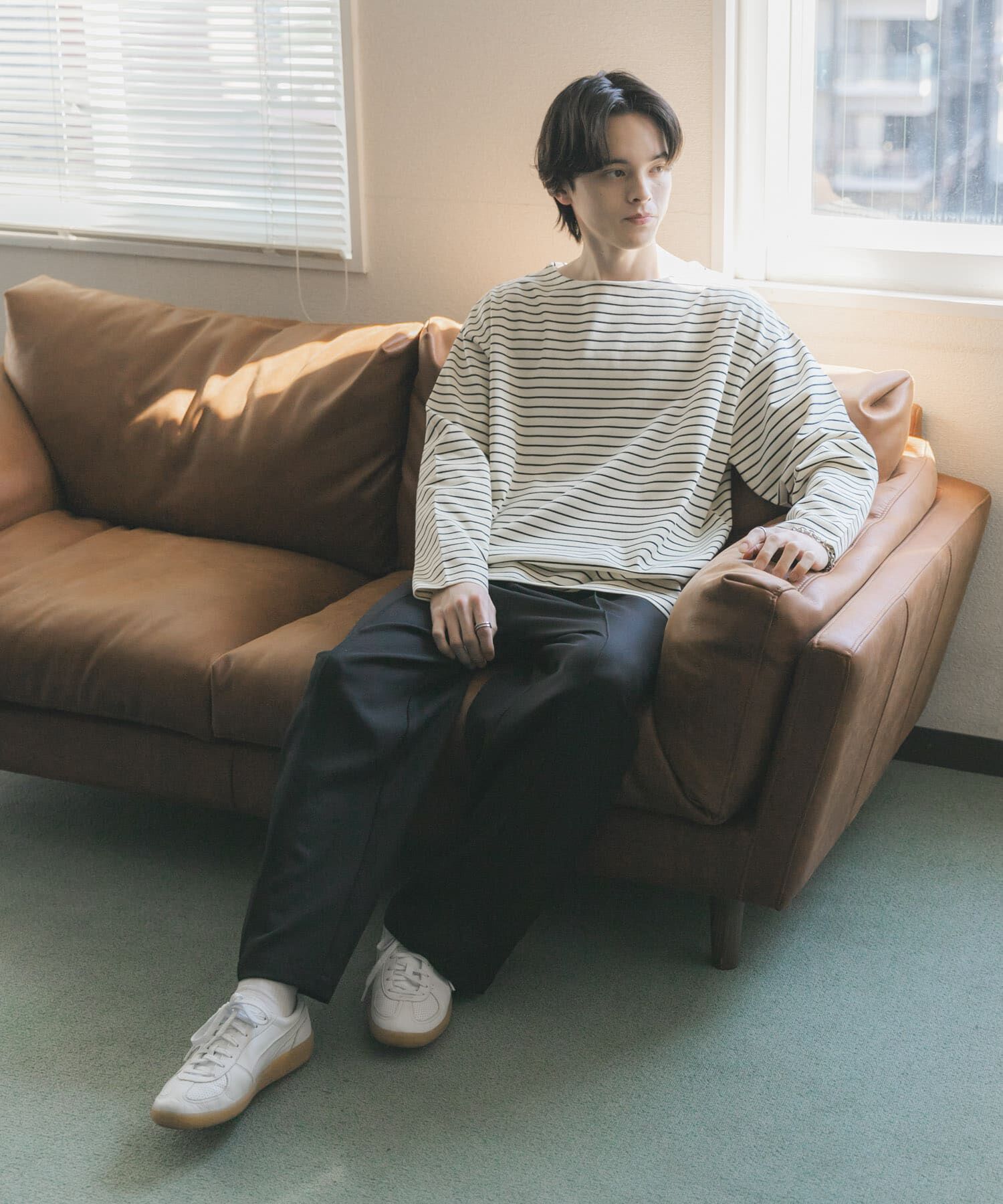 SENSE OF PLACE by URBAN RESEARCH「エクストラルーズバスクシャツ」|Tシャツ・カットソー|