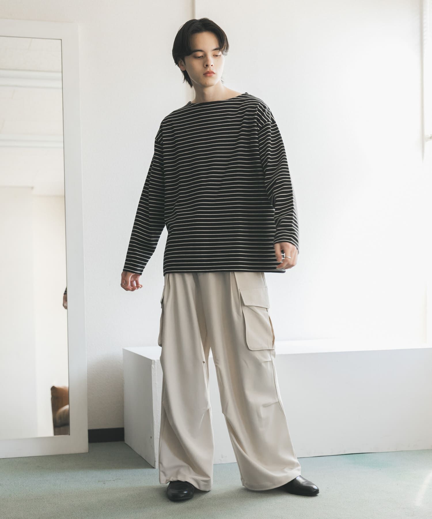SENSE OF PLACE by URBAN RESEARCH「エクストラルーズバスクシャツ」|Tシャツ・カットソー|