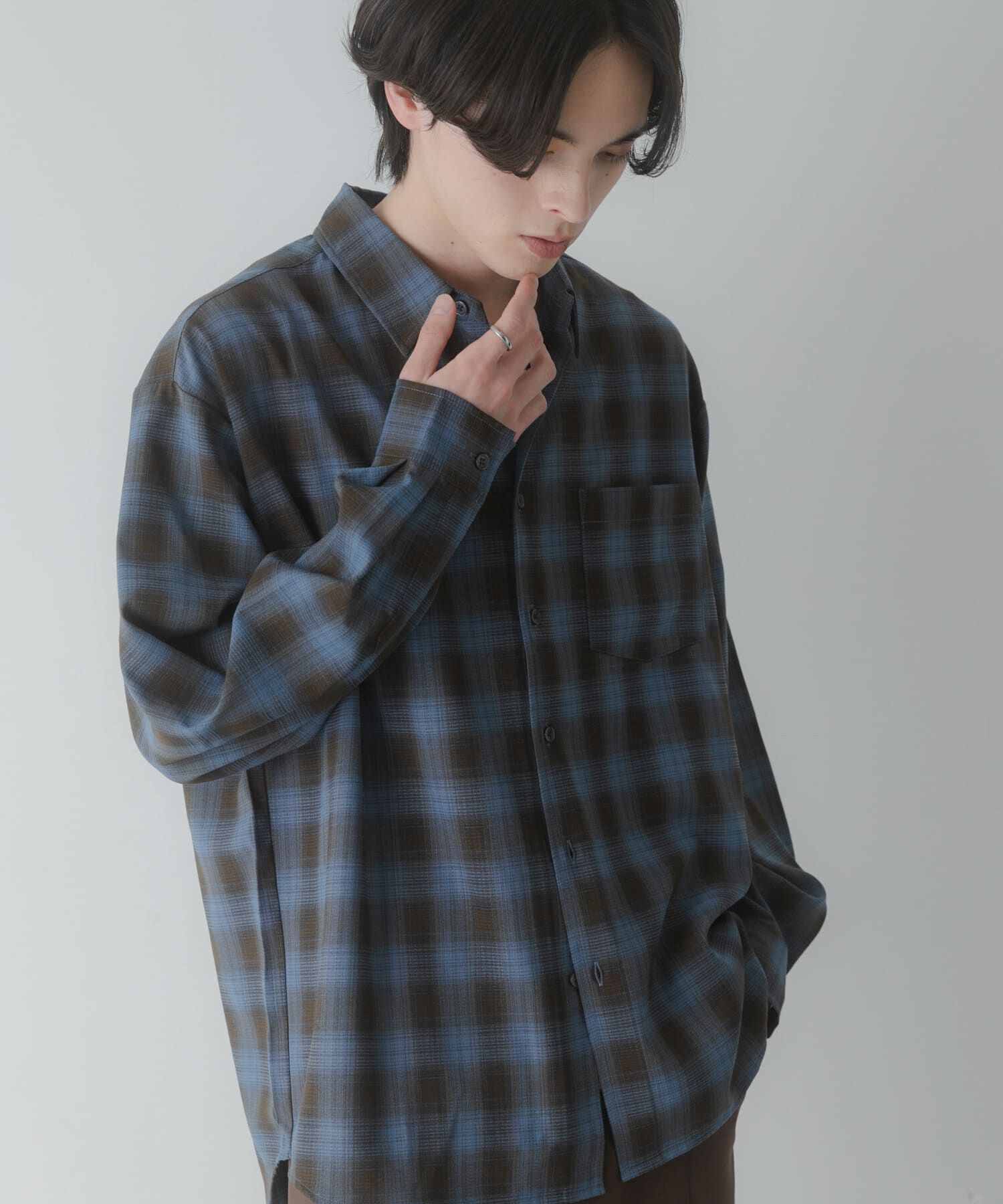 SENSE OF PLACE by URBAN RESEARCH「マドラスチェックロングスリーブシャツ」|シャツ・ブラウス|