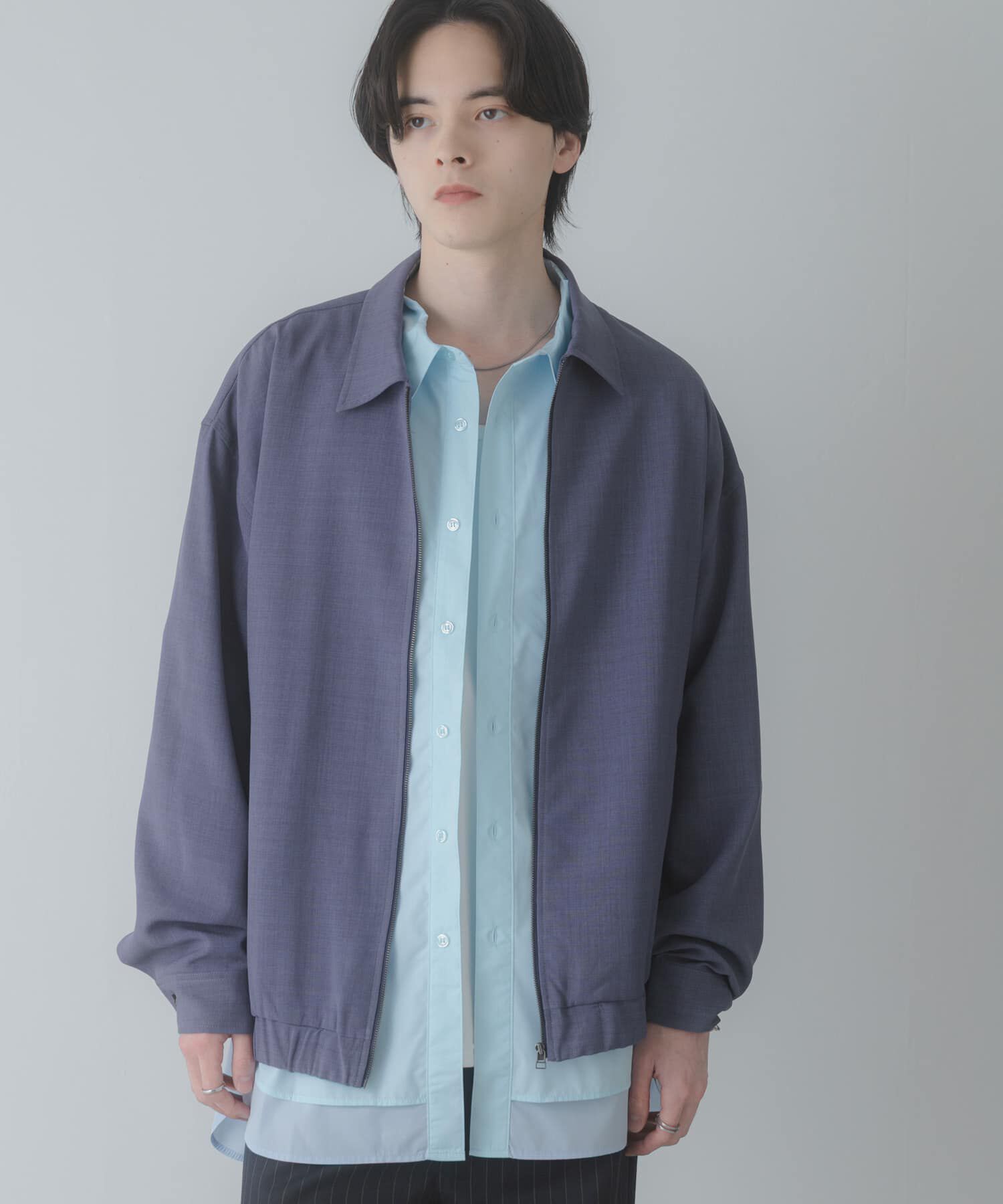 SENSE OF PLACE by URBAN RESEARCH「『UR TECH DRYLUXE』リネンライクジップブルゾン」|ブルゾン・スタジャン|