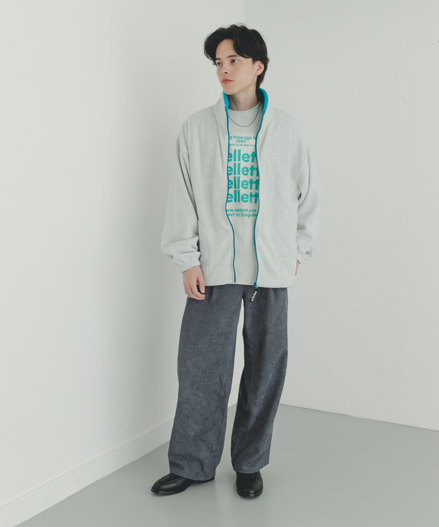 SENSE OF PLACE by URBAN RESEARCH「DISCUS　スタンドカラー配色フルZIP JACKET」|ノーカラーコート|