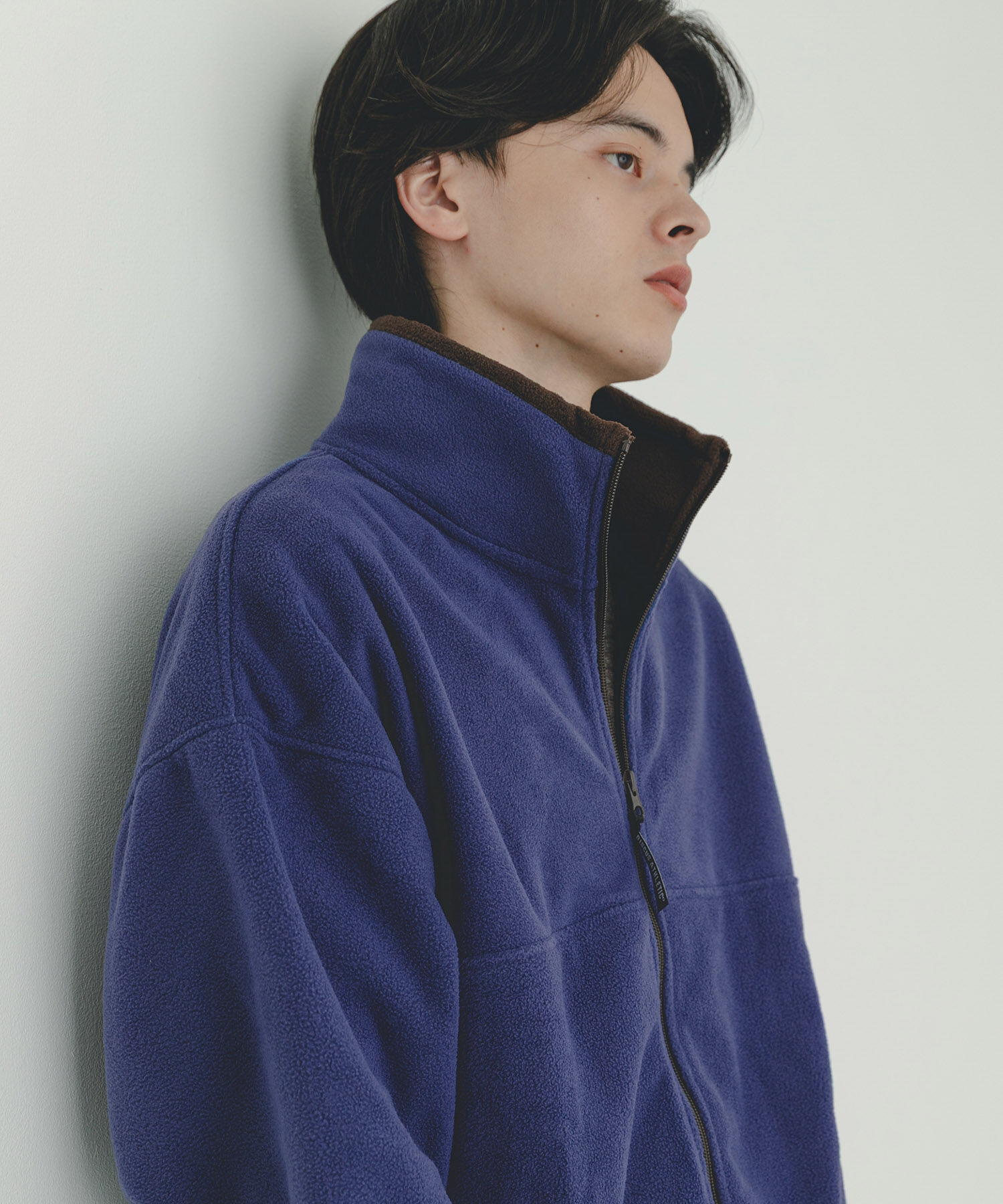 SENSE OF PLACE by URBAN RESEARCH「DISCUS　スタンドカラー配色フルZIP JACKET」|ノーカラーコート|