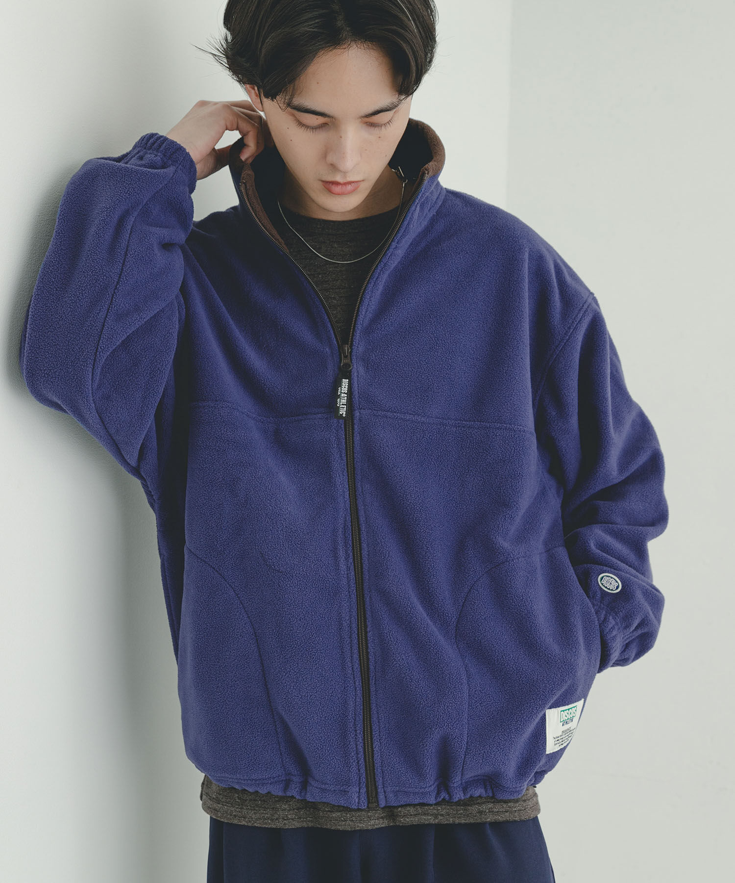 SENSE OF PLACE by URBAN RESEARCH「DISCUS　スタンドカラー配色フルZIP JACKET」|ノーカラーコート|