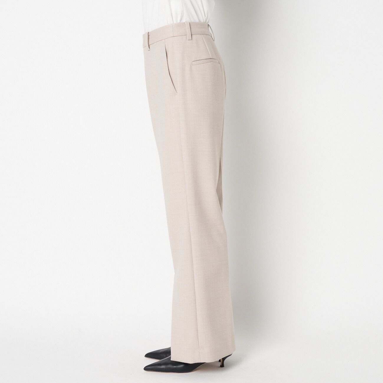 HELIOPOLE「HELIOPOLE WOOL FLARE PANTS」|チノ|