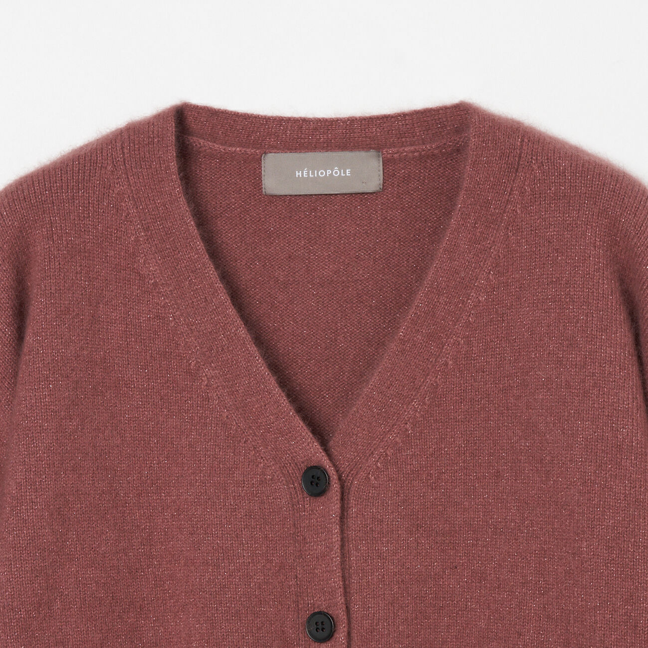 HELIOPOLE「HELIOPOLE GLITTER RACCOON CARDIGAN」|ニット・セーター|