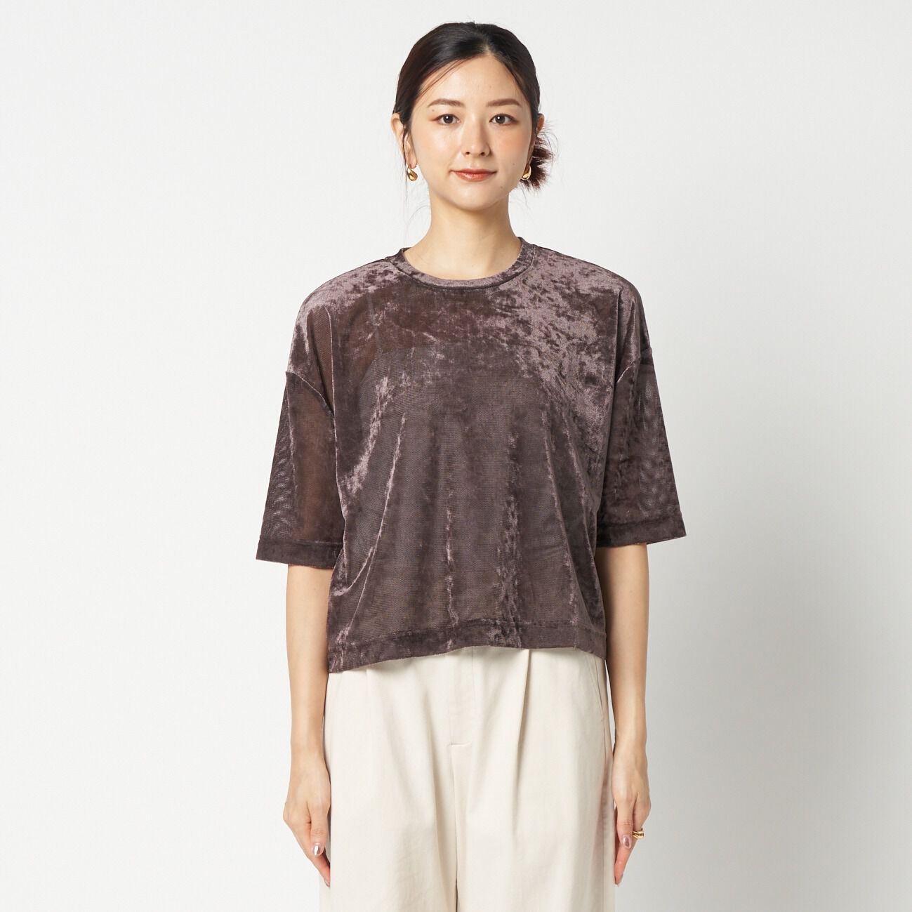 HELIOPOLE「HELIOPOLE SHEER VELOUR TEE」|Tシャツ・カットソー|