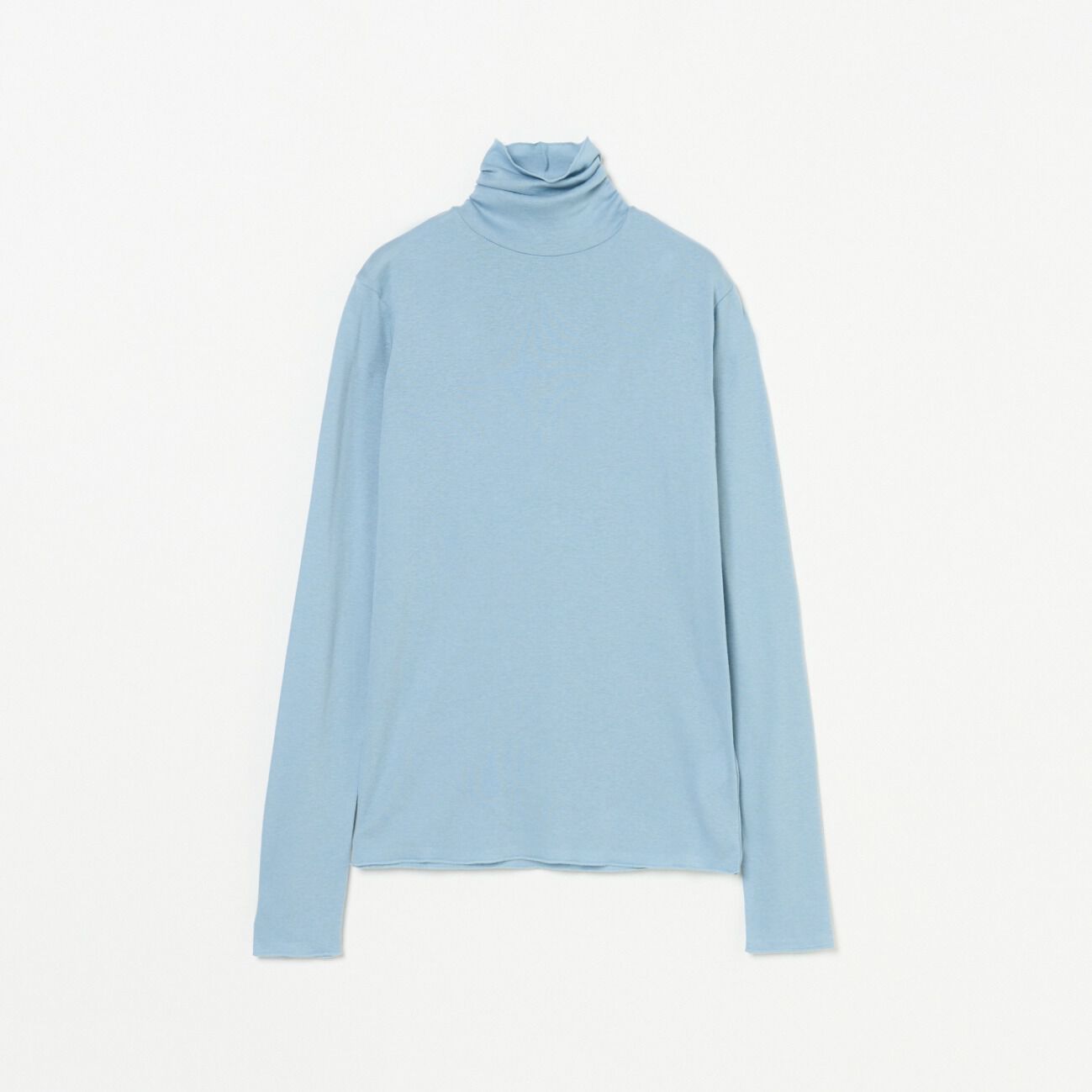 HELIOPOLE「HELIOPOLE 【smooth skin series】CASHCOTTON TURTLE」|Tシャツ・カットソー|サックス