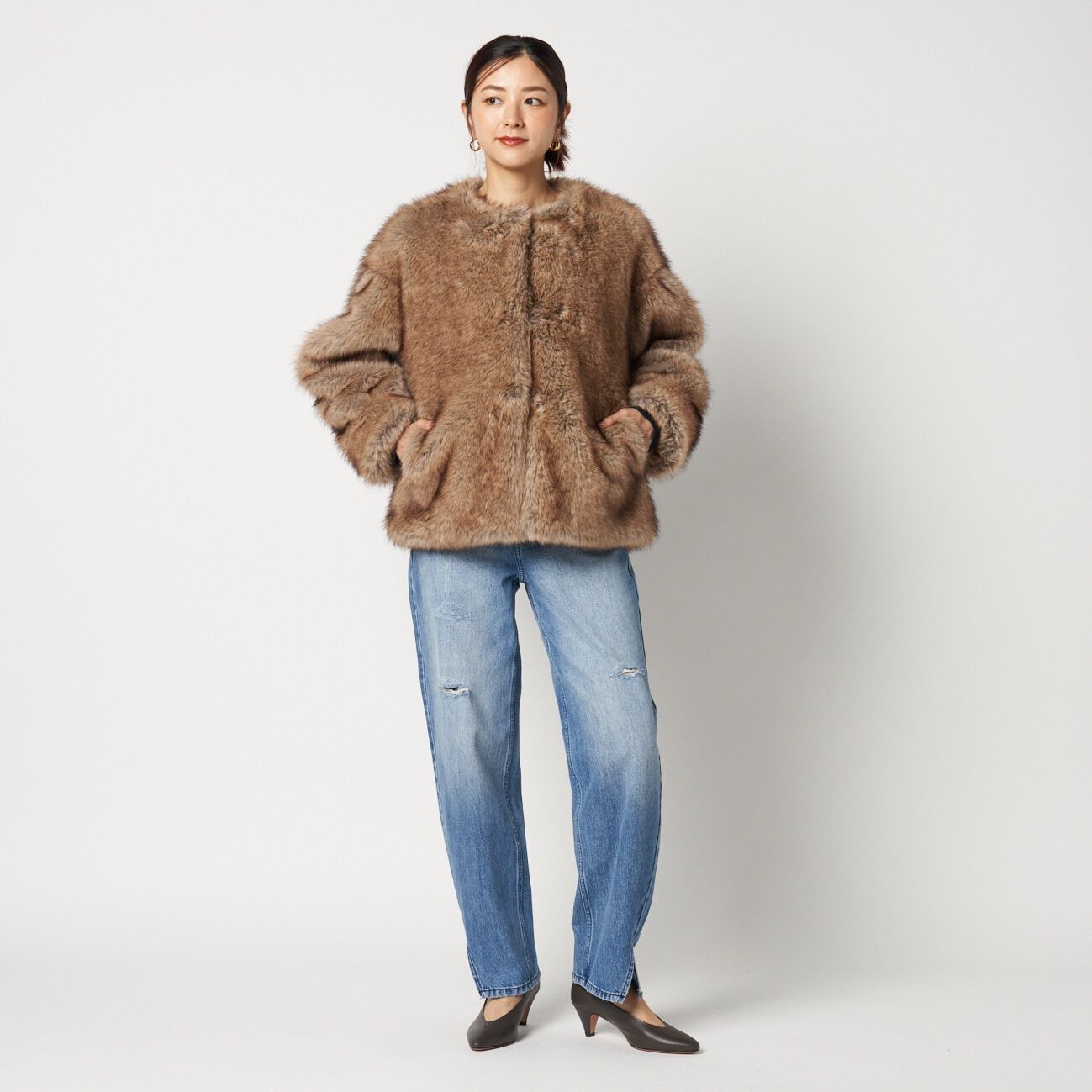  「HAVELESS BLAIR FAUX FUR JACKET」|ブルゾン・スタジャン|
