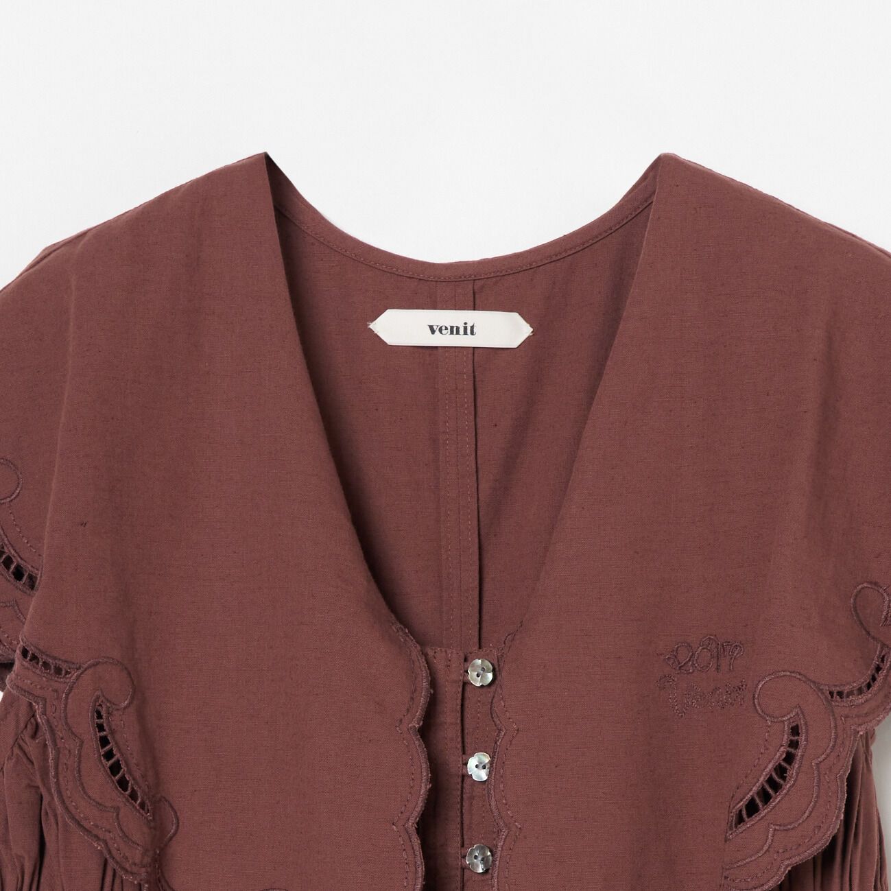  「venit CUTWORK LACE EMBROIDERY A/O」|ワンピース|