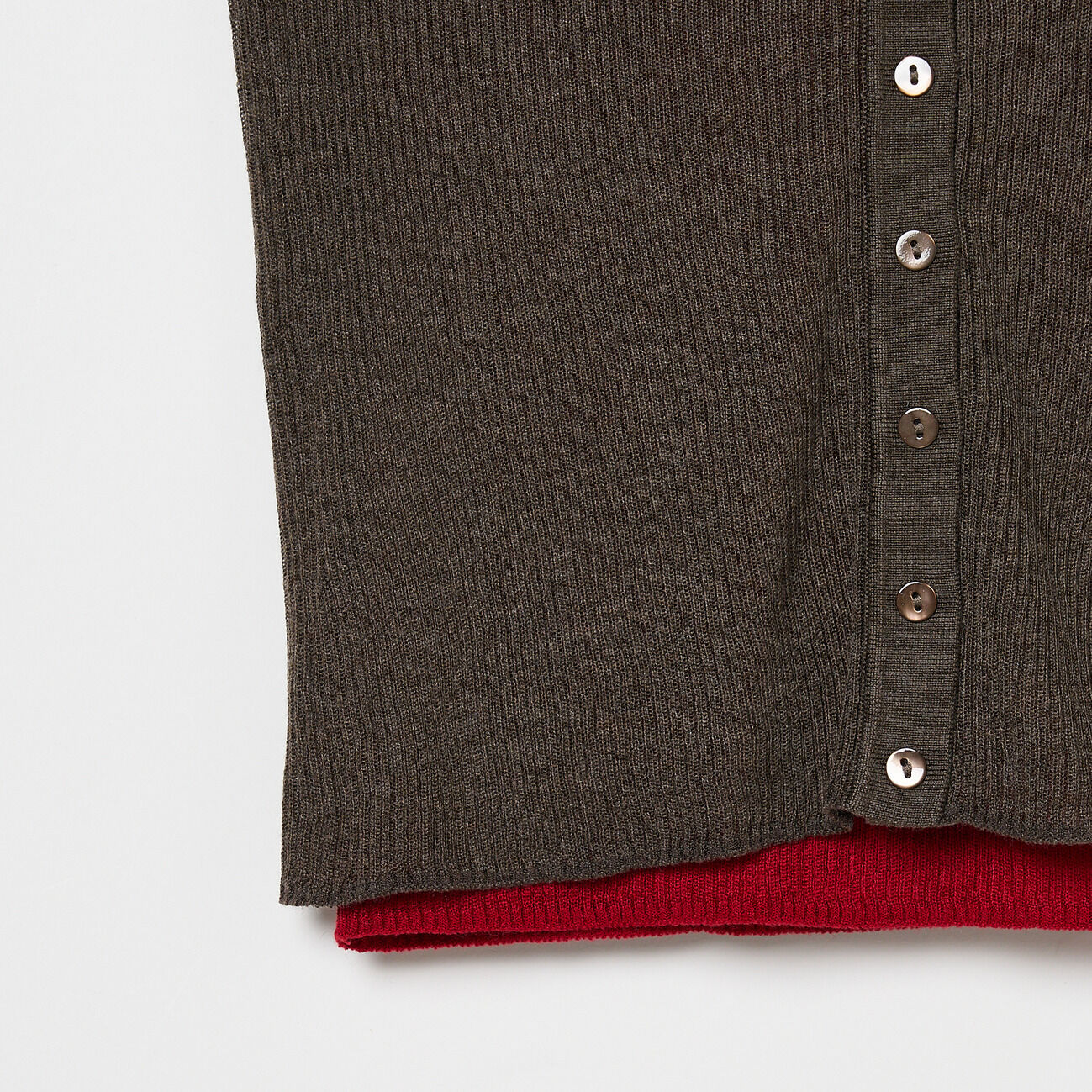  「NICENICE MOMENT LAYERED KNIT CARDIGAN」|ニット・セーター|
