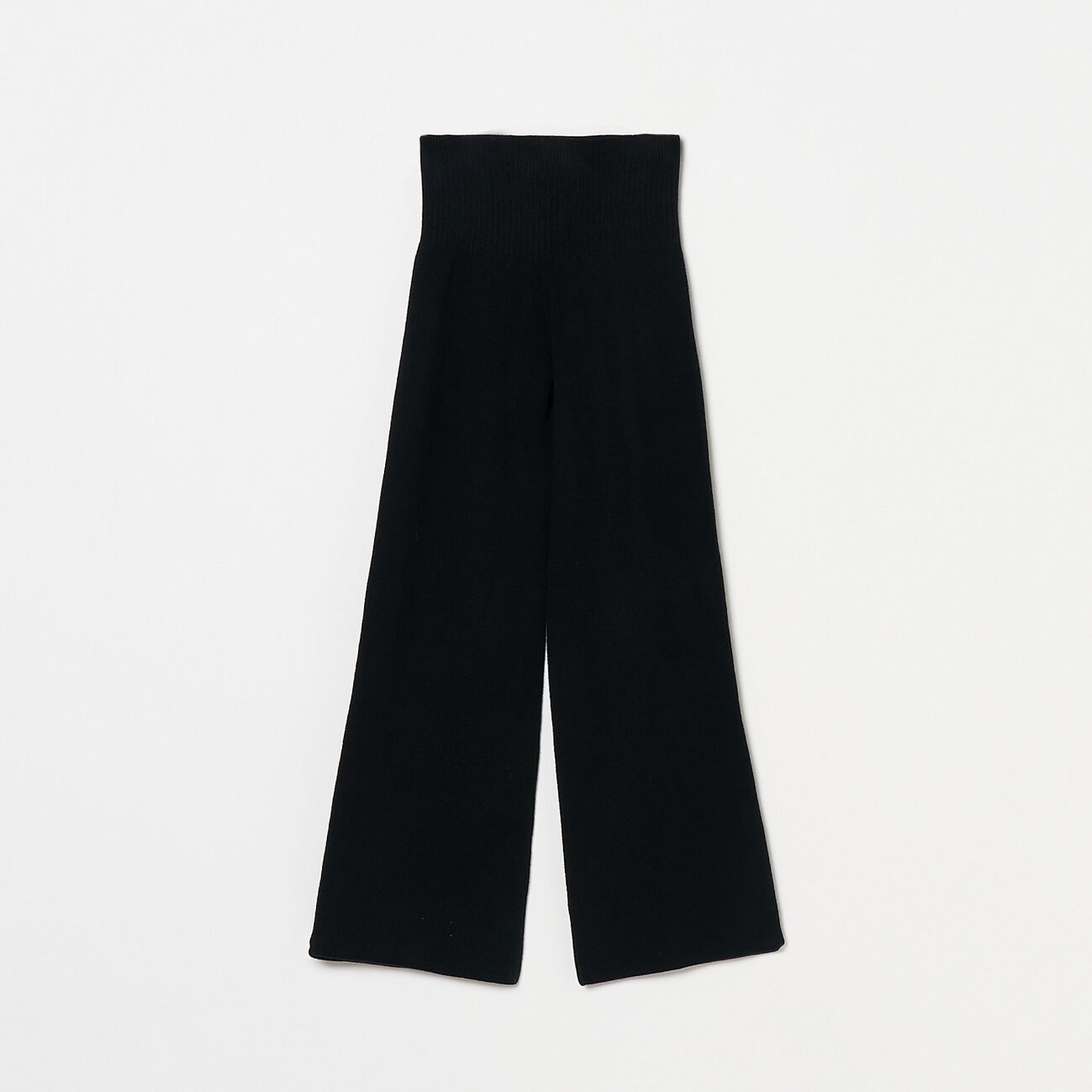  「uca KNIT STRAIGHT PANTS」|チノ|ブラック