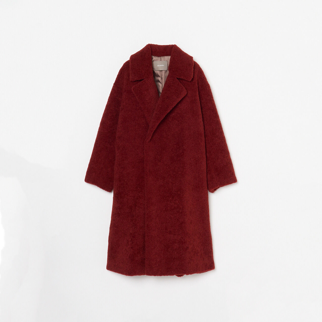 HELIOPOLE「HELIOPOLE SHEEP BOA CHESTER COAT」|トレンチコート|レッド