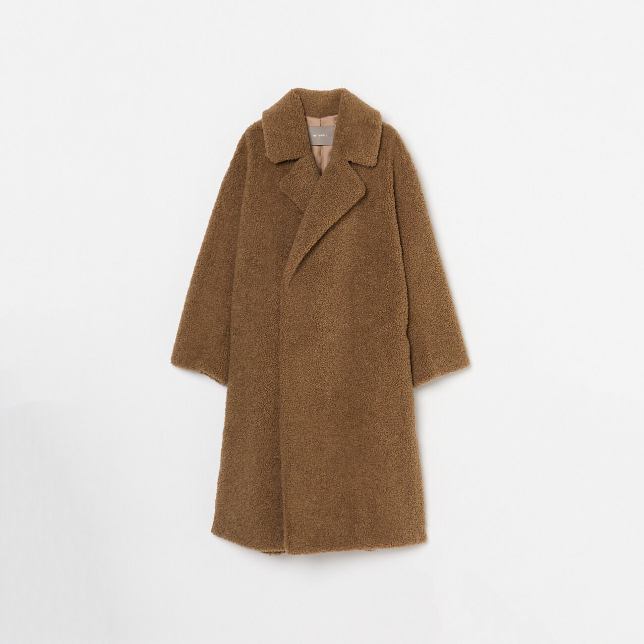 HELIOPOLE「HELIOPOLE SHEEP BOA CHESTER COAT」|トレンチコート|キャメル