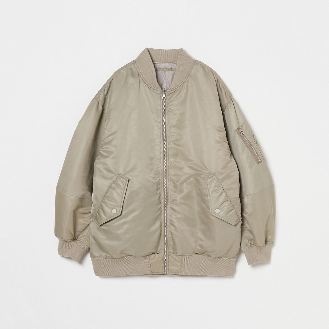 HELIOPOLE「HELIOPOLE REVERSIBLE MA-1 BLOUSON」|ブルゾン・スタジャン|ベージュ