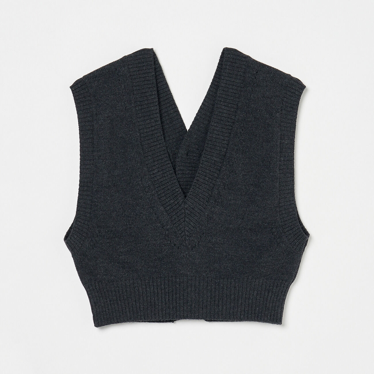  「uca 2 WAY VEST」|ニット・セーター|グレー