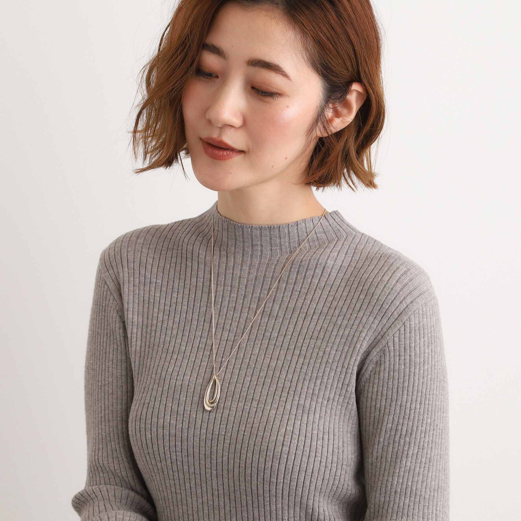 grove「ダブルしずくモチーフネックレス」|ネックレス|